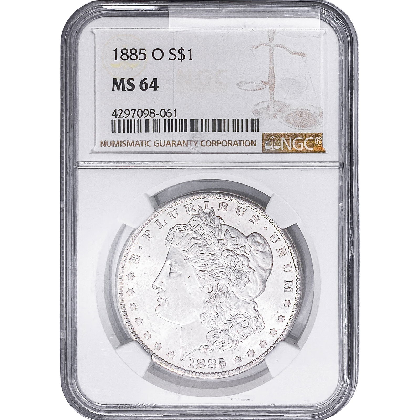 1885-O Morgan Silver Dollar NGC MS64 (1 of 2)