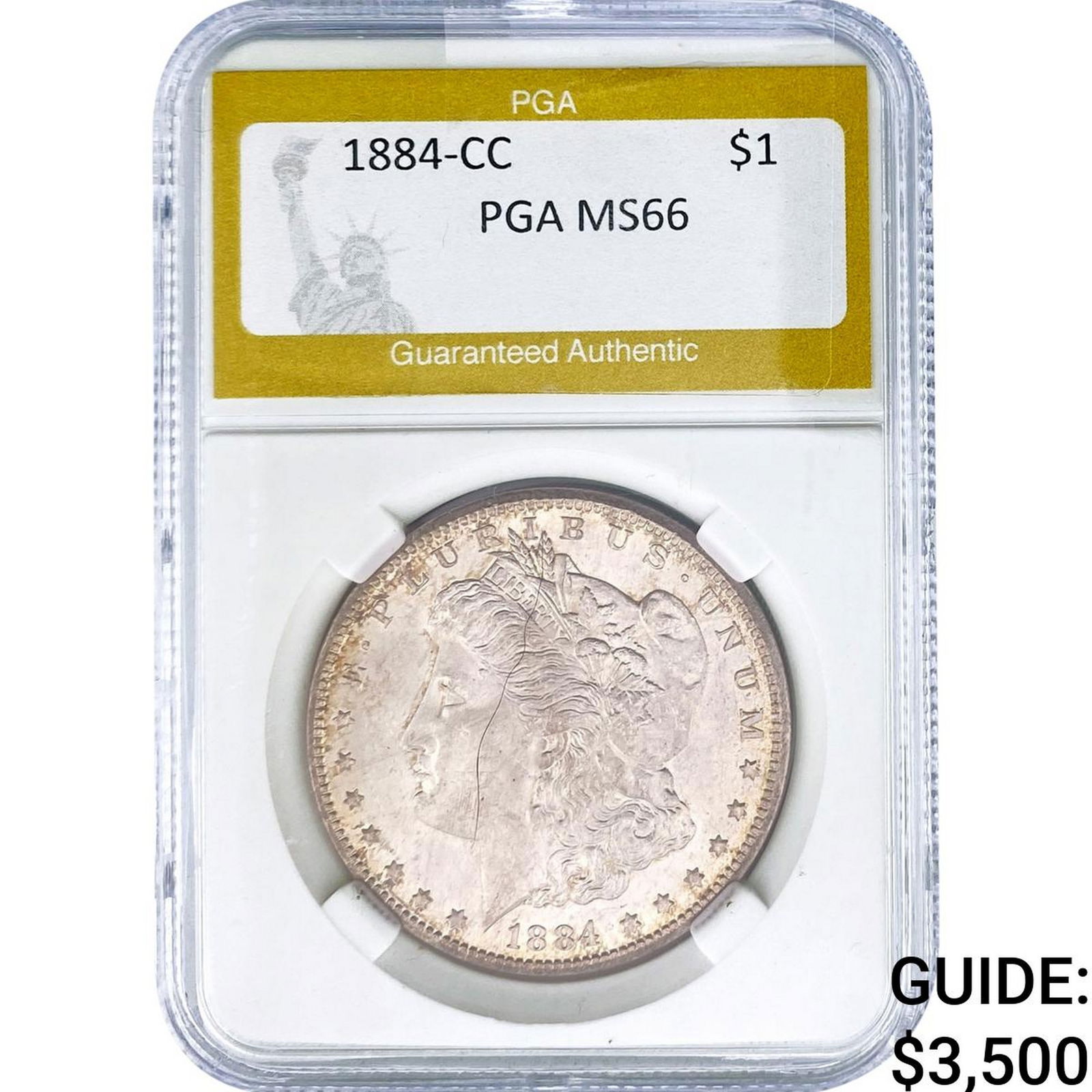 1884-CC Morgan Silver Dollar PGA MS66 (1 of 2)