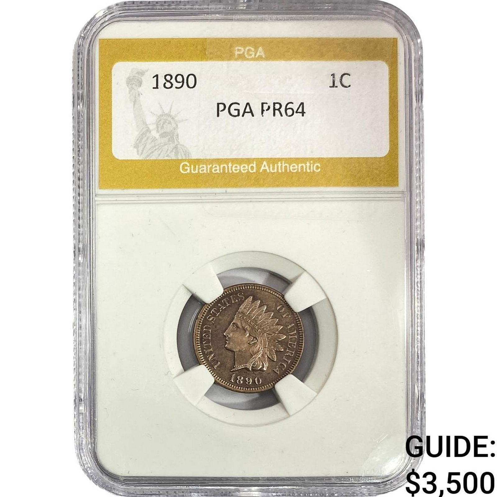 1890 Indian Head Cent PGA PR64 (1 of 2)