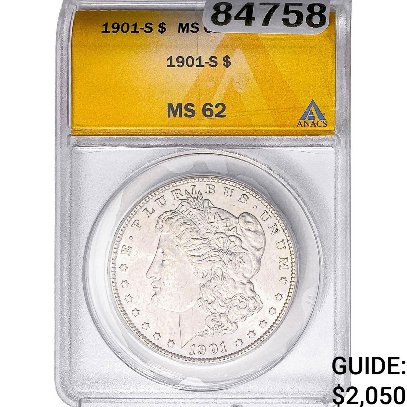 1901-S Morgan Silver Dollar ANACS MS62 (1 of 2)