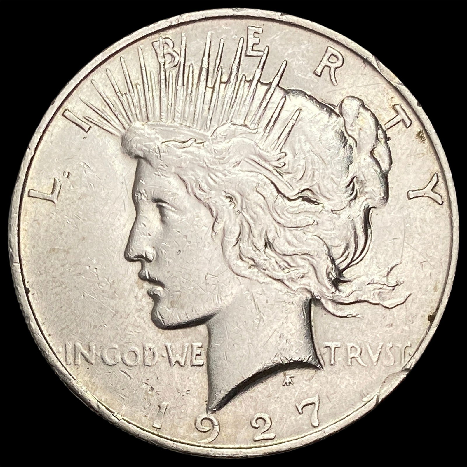 1927-D Silver Peace Dollar CLOSELY UNCIRCULATED (1 of 2)