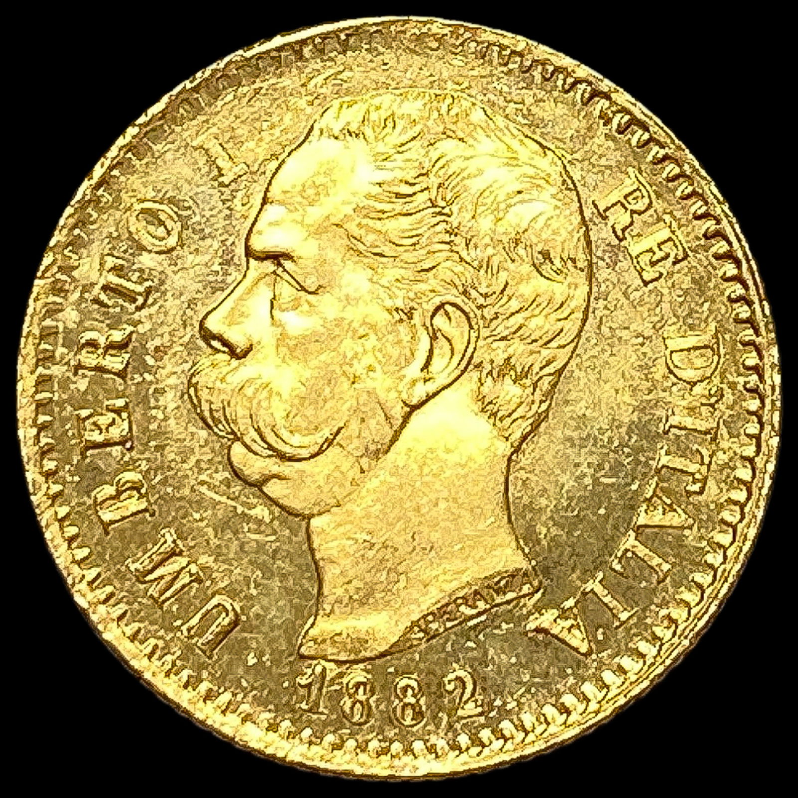 1882 Italy Gold 20 Lire .1867oz UNCIRCULATED: 1882 Italy Gold 20 Lire .1867oz UNCIRCULATED