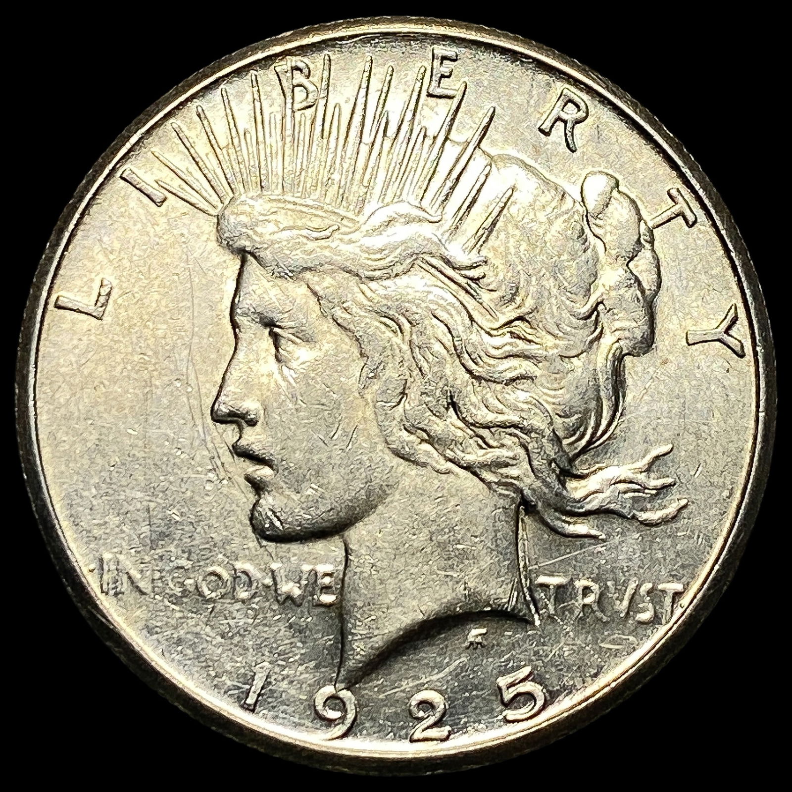 1925-S Peace Silver Dollar CLOSELY UNCIRCULATED: 1925-S Peace Silver Dollar CLOSELY UNCIRCULATED