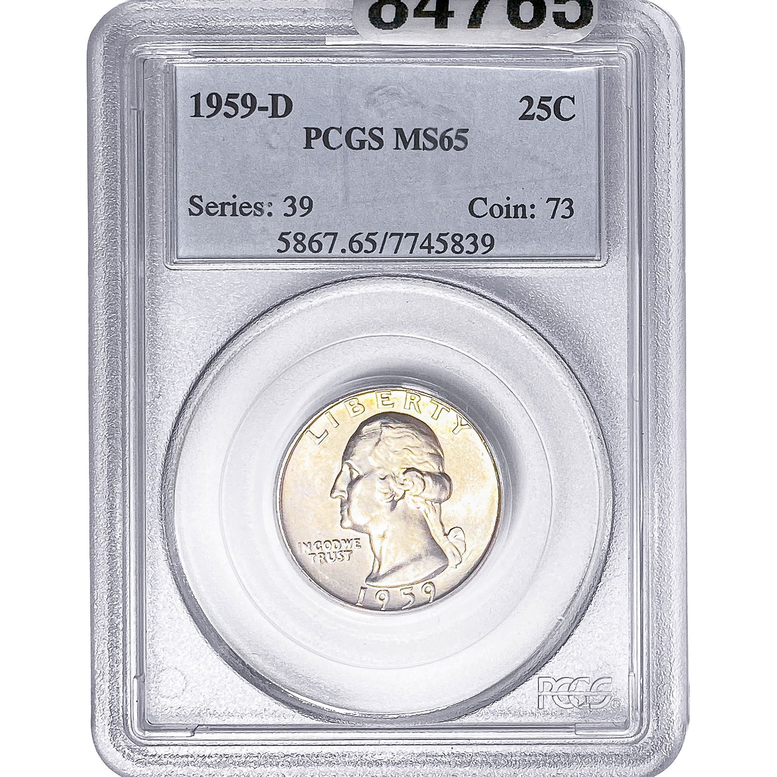 1959-D Washington Silver Quarter PCGS MS65 (1 of 2)