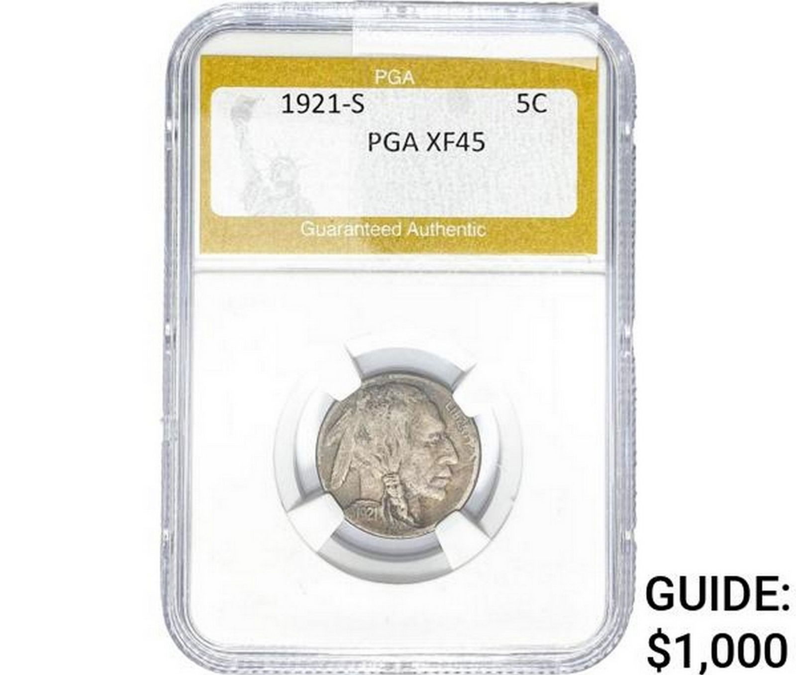 1921-S Buffalo Nickel PGA XF45 (1 of 2)