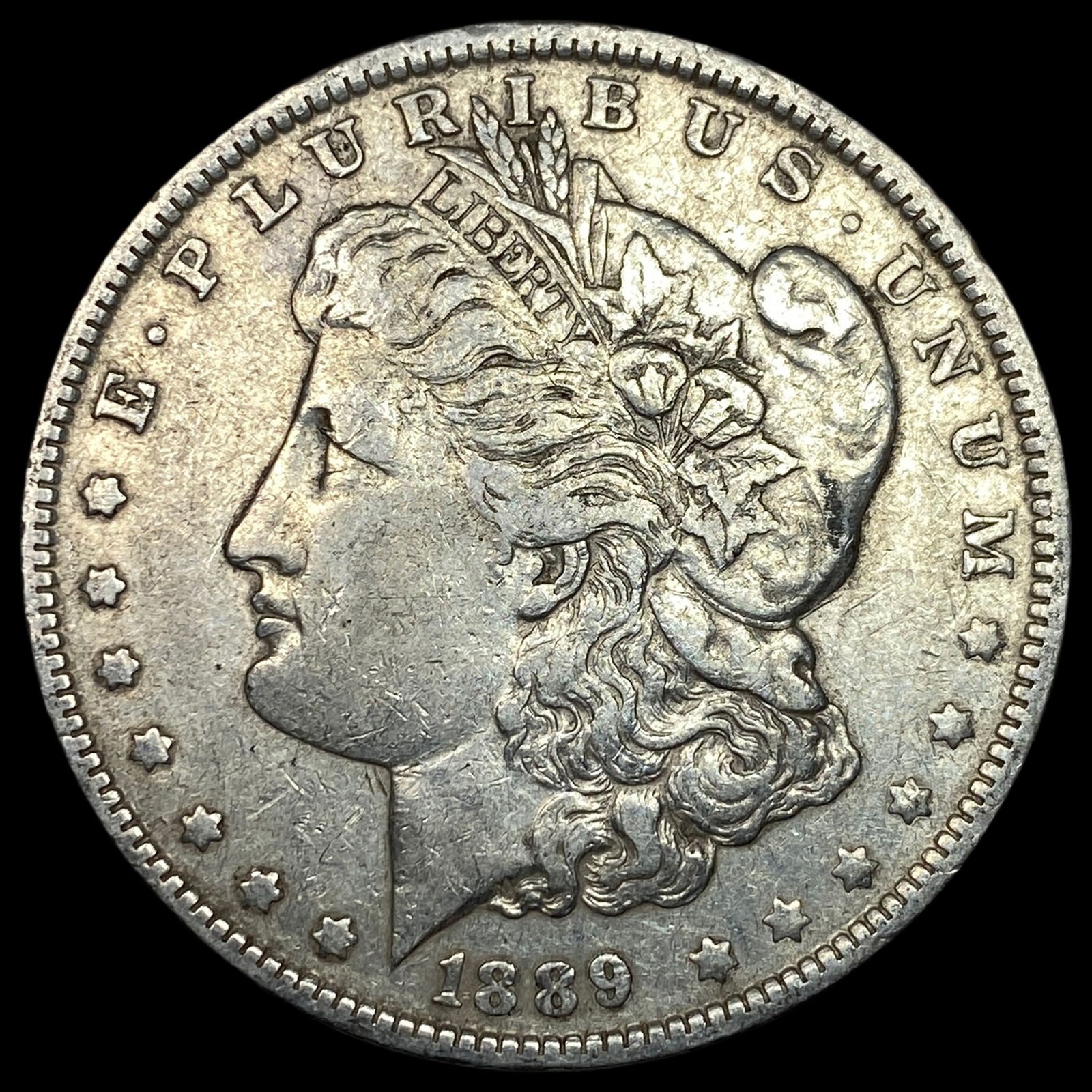 1889-O Silver Morgan Dollar ABOUT UNCIRCULATED (1 of 2)