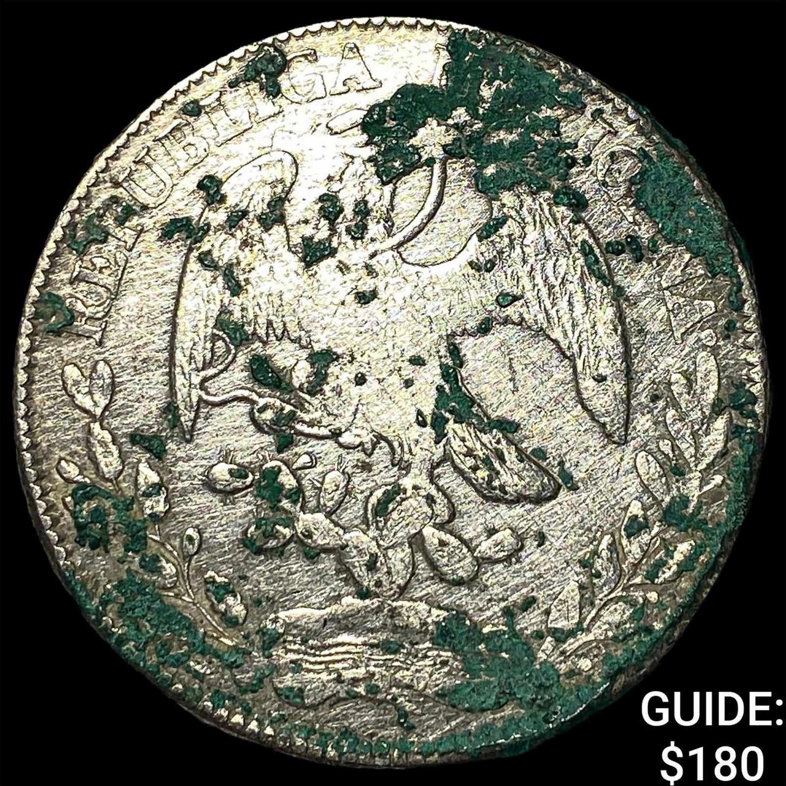 1875 Mexico Silver 8 Reales NEARLY UNCIRCULATED (1 of 2)