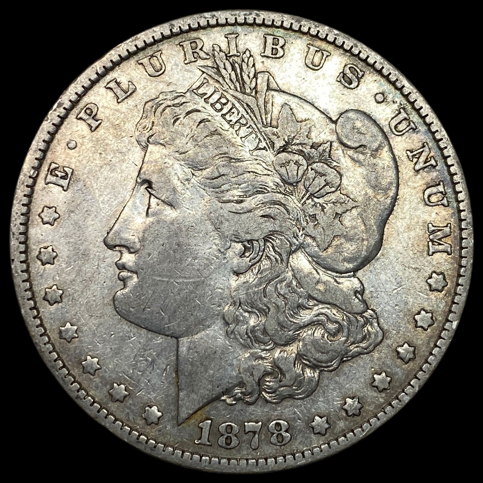 1878 Rev 79 Silver Morgan Dollar ABOUT UNCIRCULATED: 1878 Rev 79 Silver Morgan Dollar ABOUT UNCIRCULATED