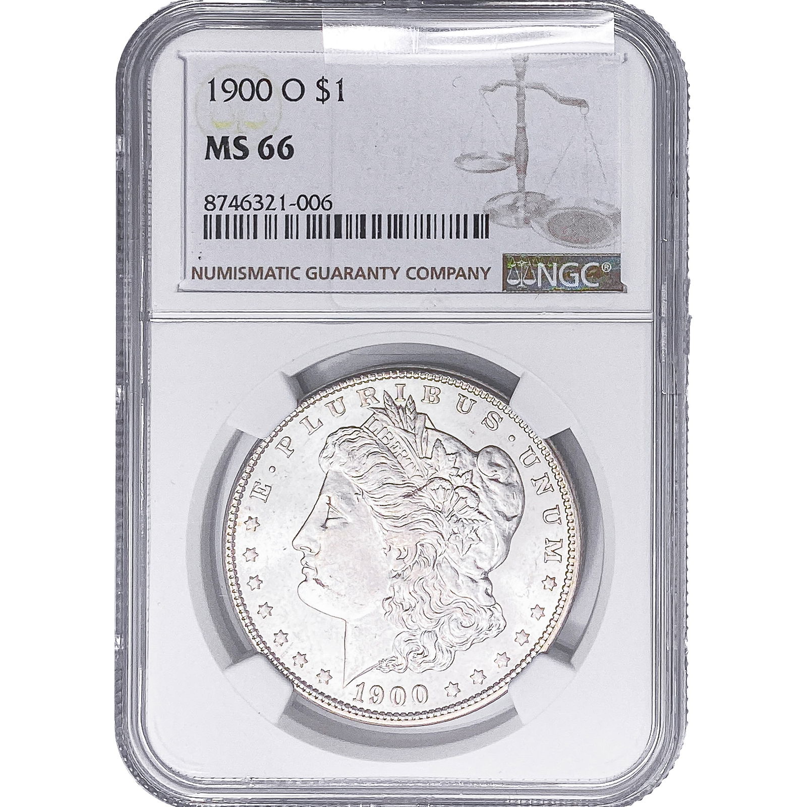 1900-O Morgan Silver Dollar NGC MS66 (1 of 2)