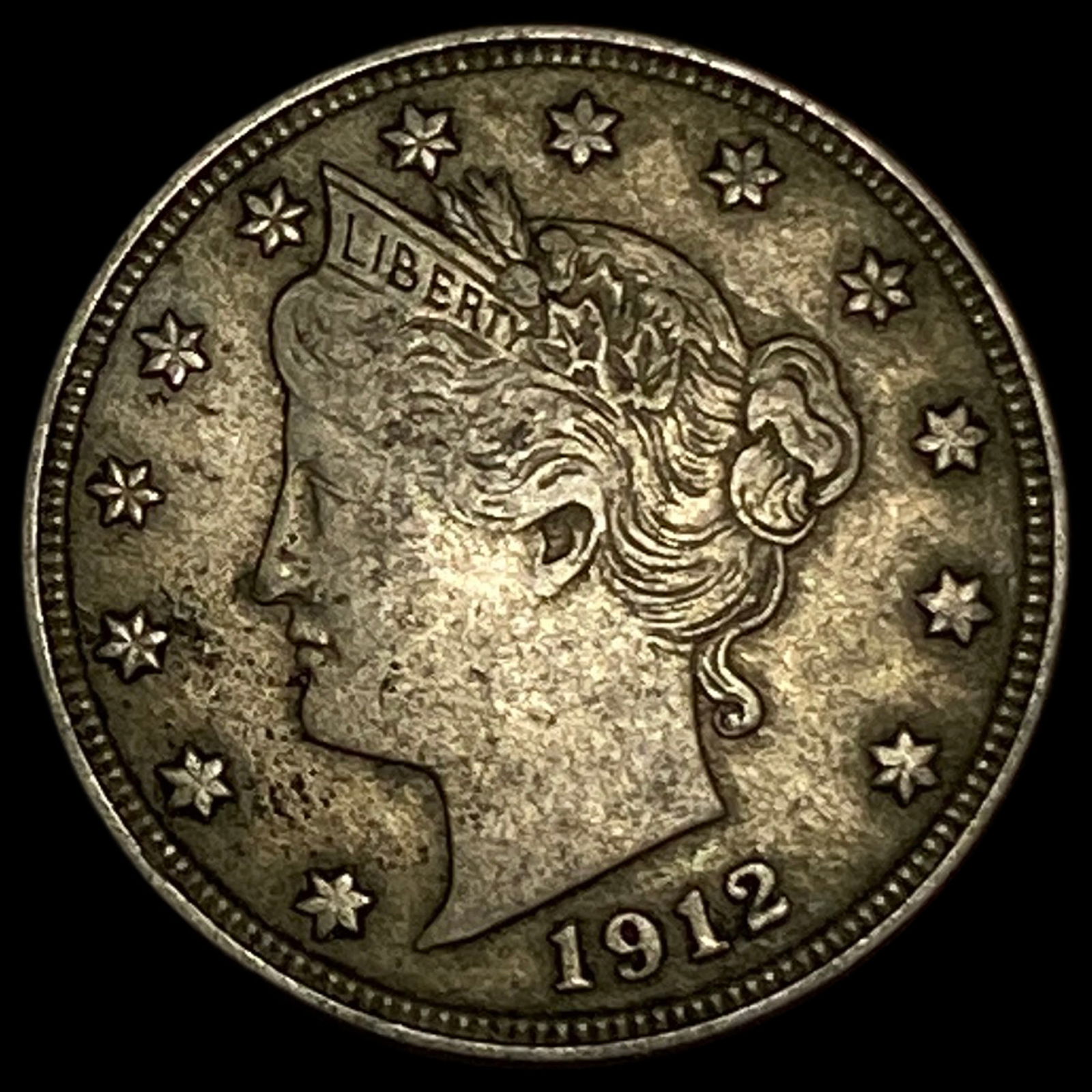 1912-D Liberty Head Nickel LIGHTLY CIRCULATED: 1912-D Liberty Head Nickel LIGHTLY CIRCULATED