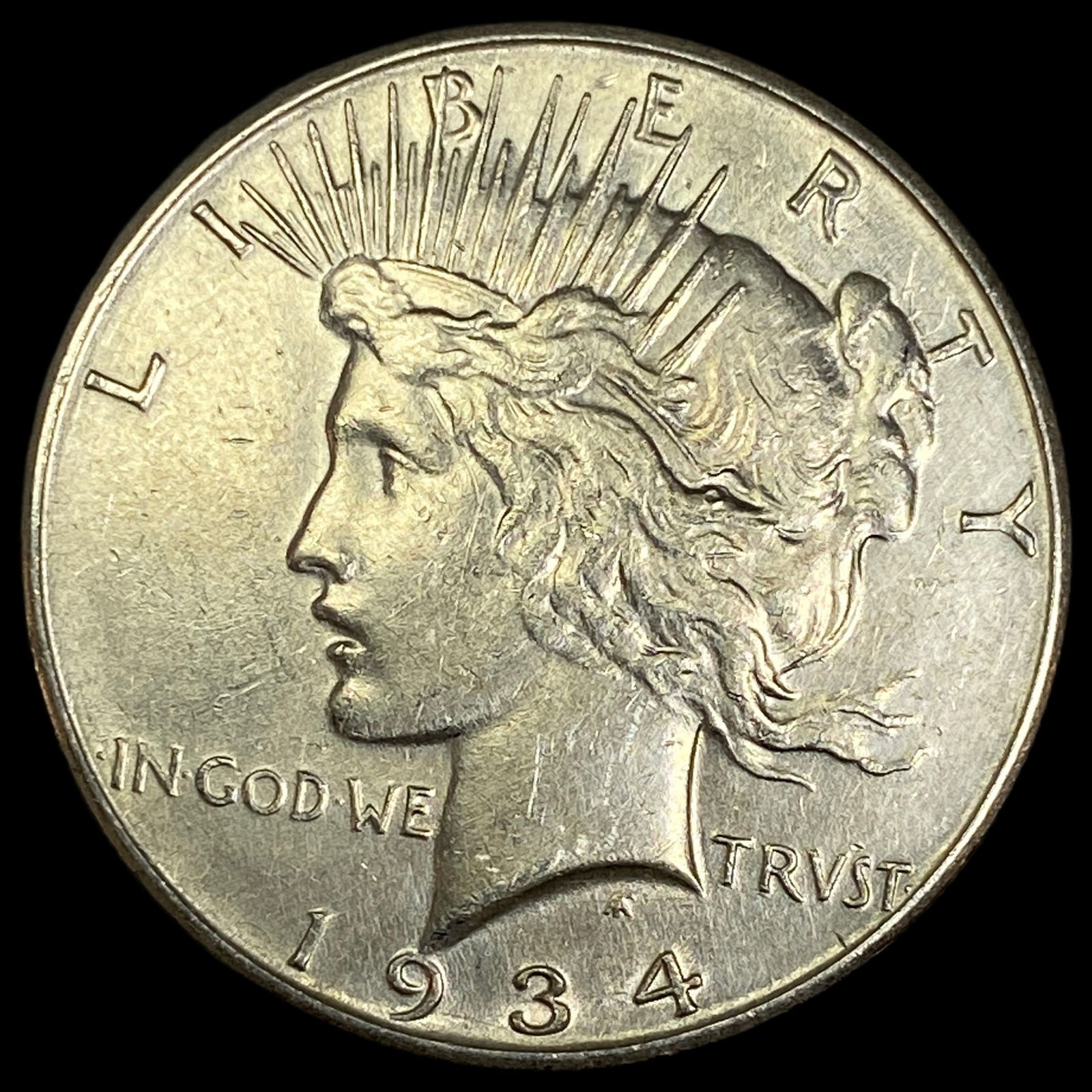 1934-D Silver Peace Dollar CLOSELY UNCIRCULATED (1 of 2)