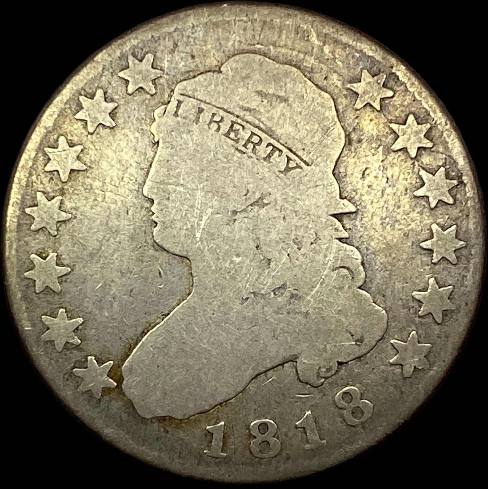 1818 Capped Bust Quarter NICELY CIRCULATED (1 of 2)