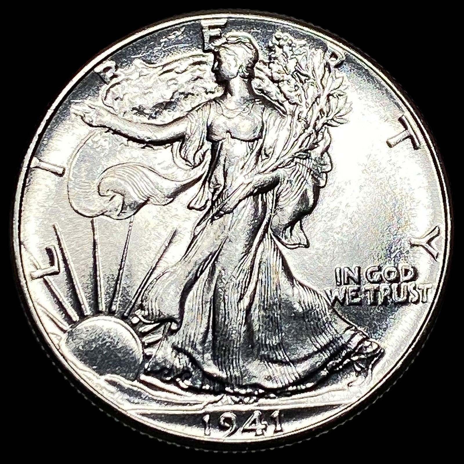 1941 Silver Walking Liberty Half Dollar UNCIRCULATED: 1941 Silver Walking Liberty Half Dollar UNCIRCULATED