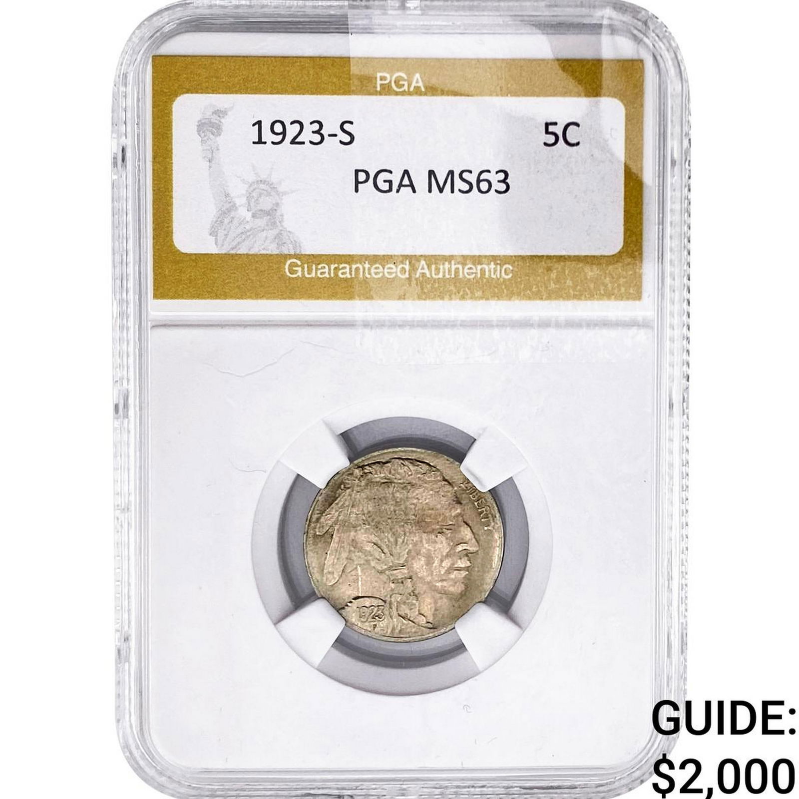 1923-S Buffalo Nickel PGA MS63 (1 of 2)