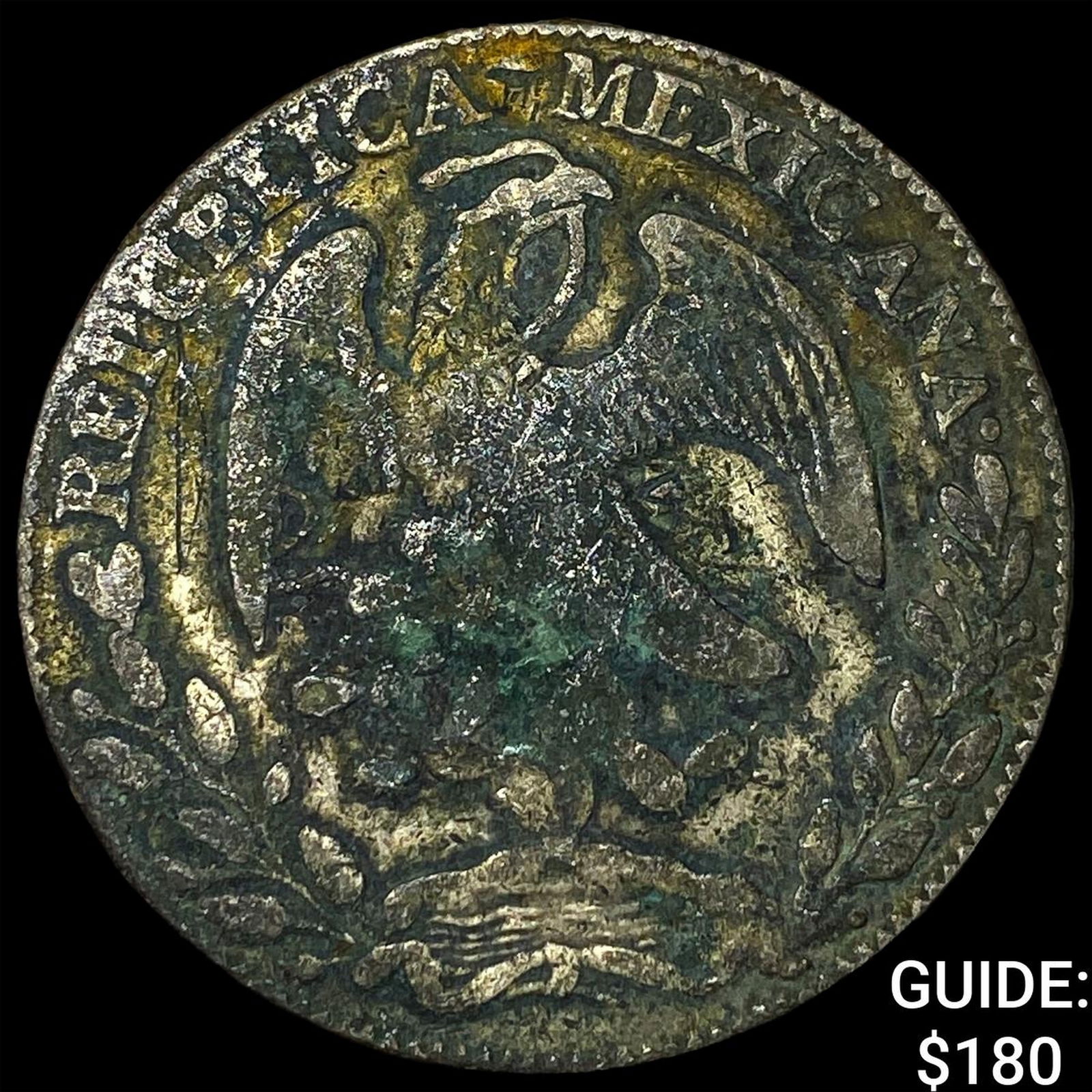 1883 Mexico Silver 8 Reales NEARLY UNCIRCULATED: 1883 Mexico Silver 8 Reales NEARLY UNCIRCULATED