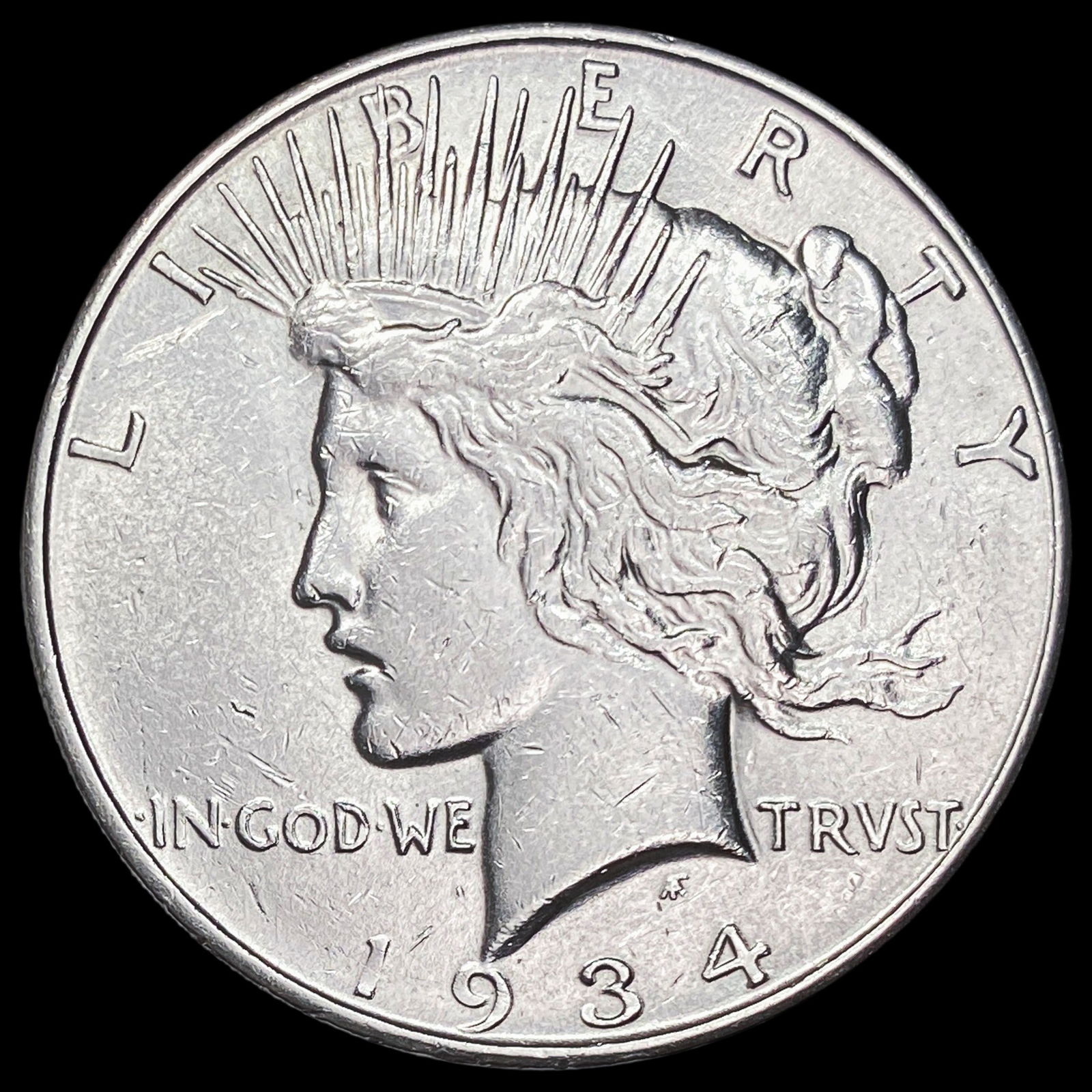 1934-D Silver Peace Dollar CLOSELY UNCIRCULATED (1 of 2)