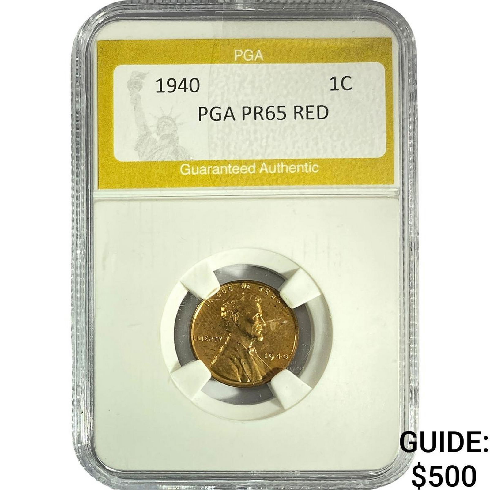 1940 Wheat Cent PGA PR65 RED (1 of 2)