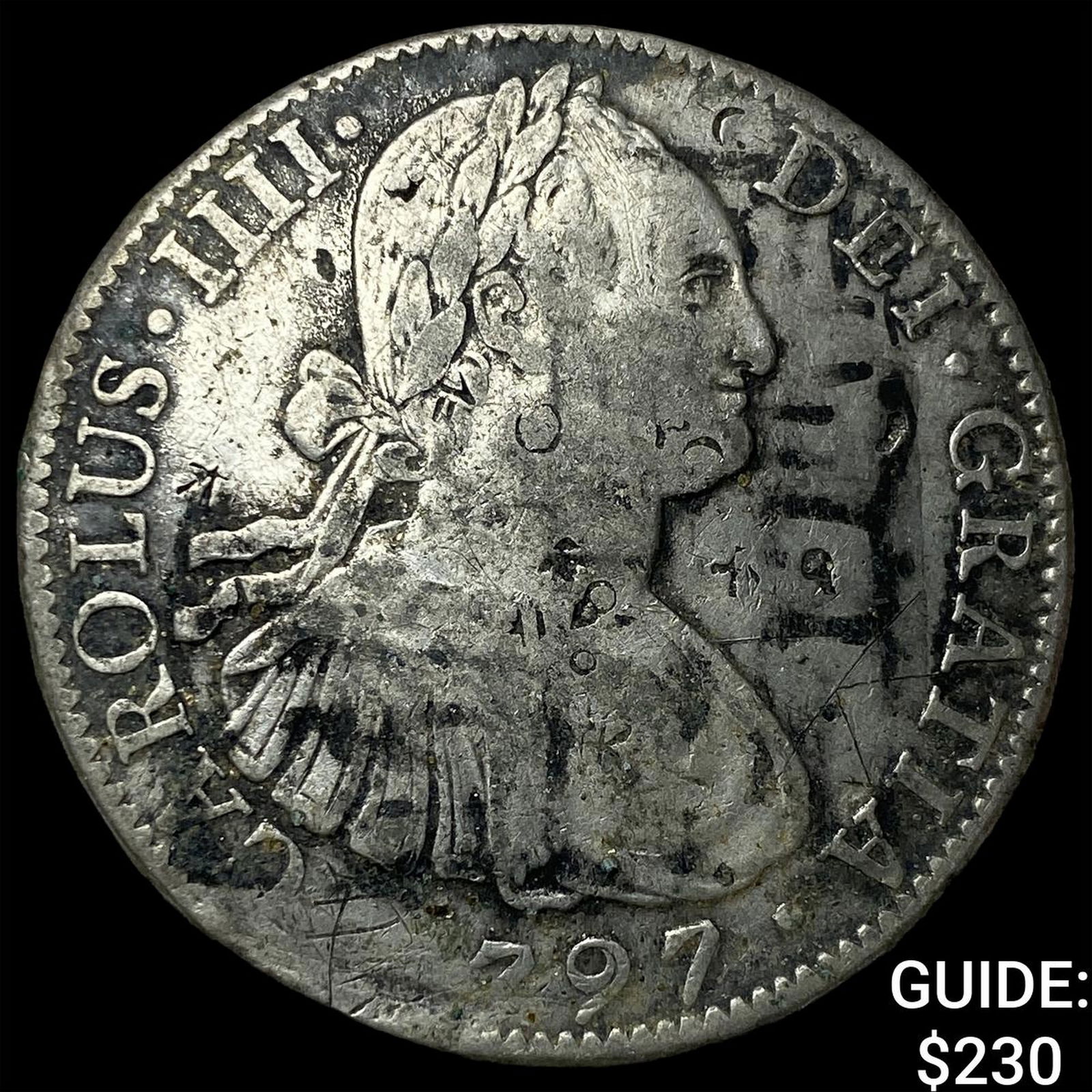 1797 Colonial Spain 8 Reales NEARLY UNCIRCULATED (1 of 2)