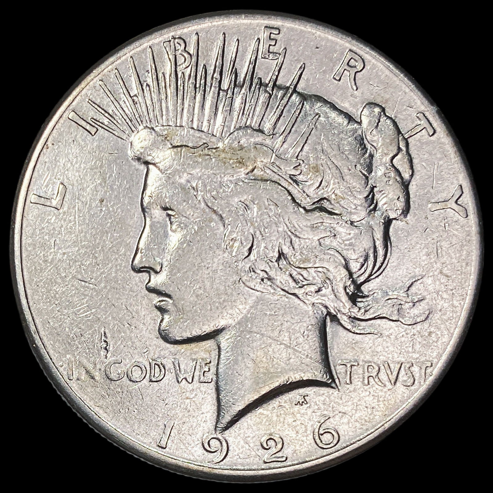 1926-S Silver Peace Dollar CLOSELY UNCIRCULATED (1 of 2)