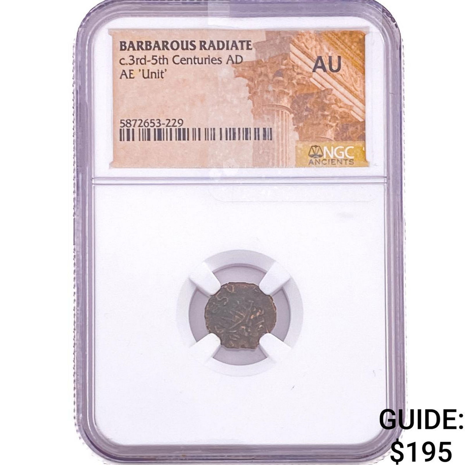 Barbarous Radiate c.3rd-5th Centuries AD AE 'Unit' NGC AU: Barbarous Radiate c.3rd-5th Centuries AD AE 'Unit' NGC AU