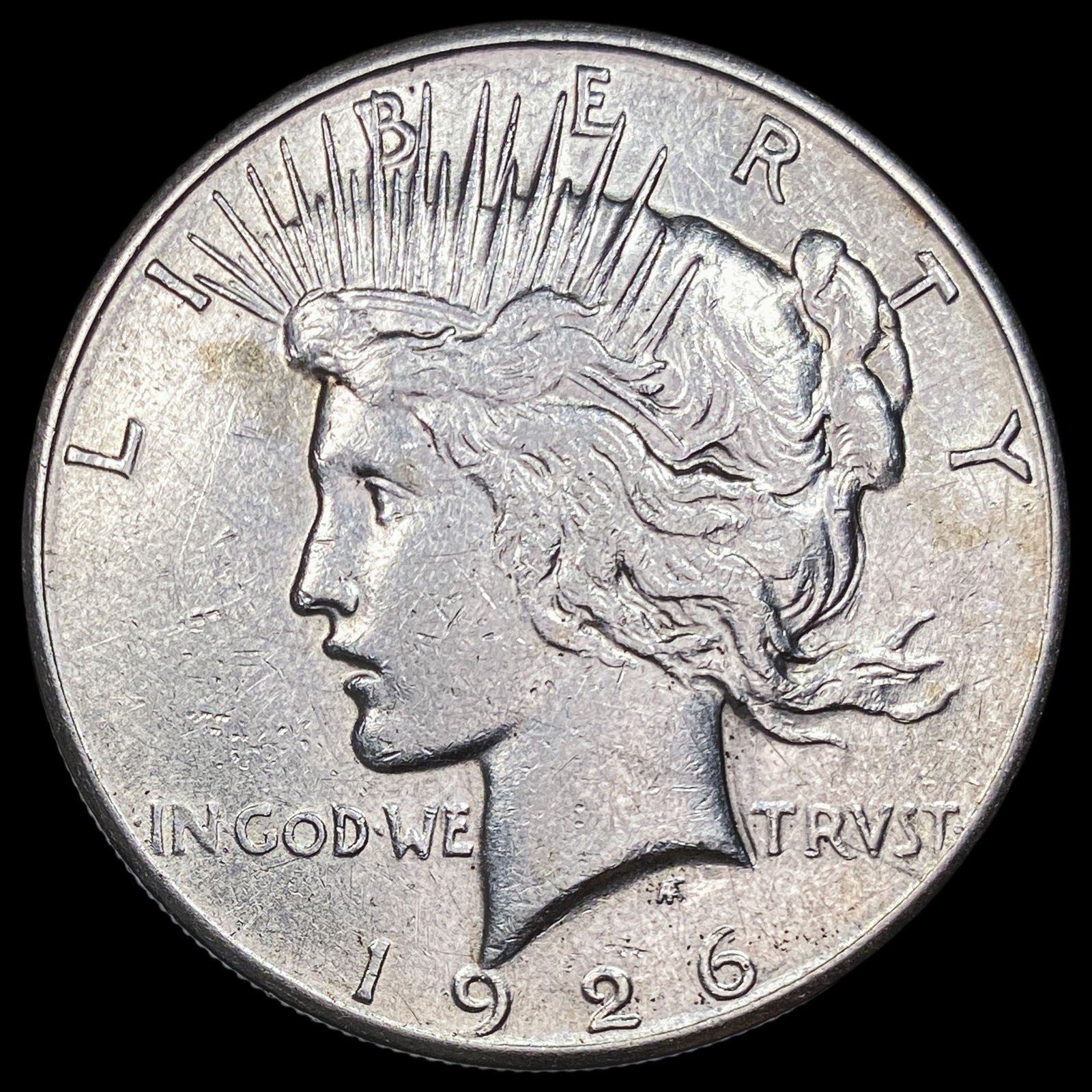 1926-S Silver Peace Dollar CLOSELY UNCIRCULATED: 1926-S Silver Peace Dollar CLOSELY UNCIRCULATED