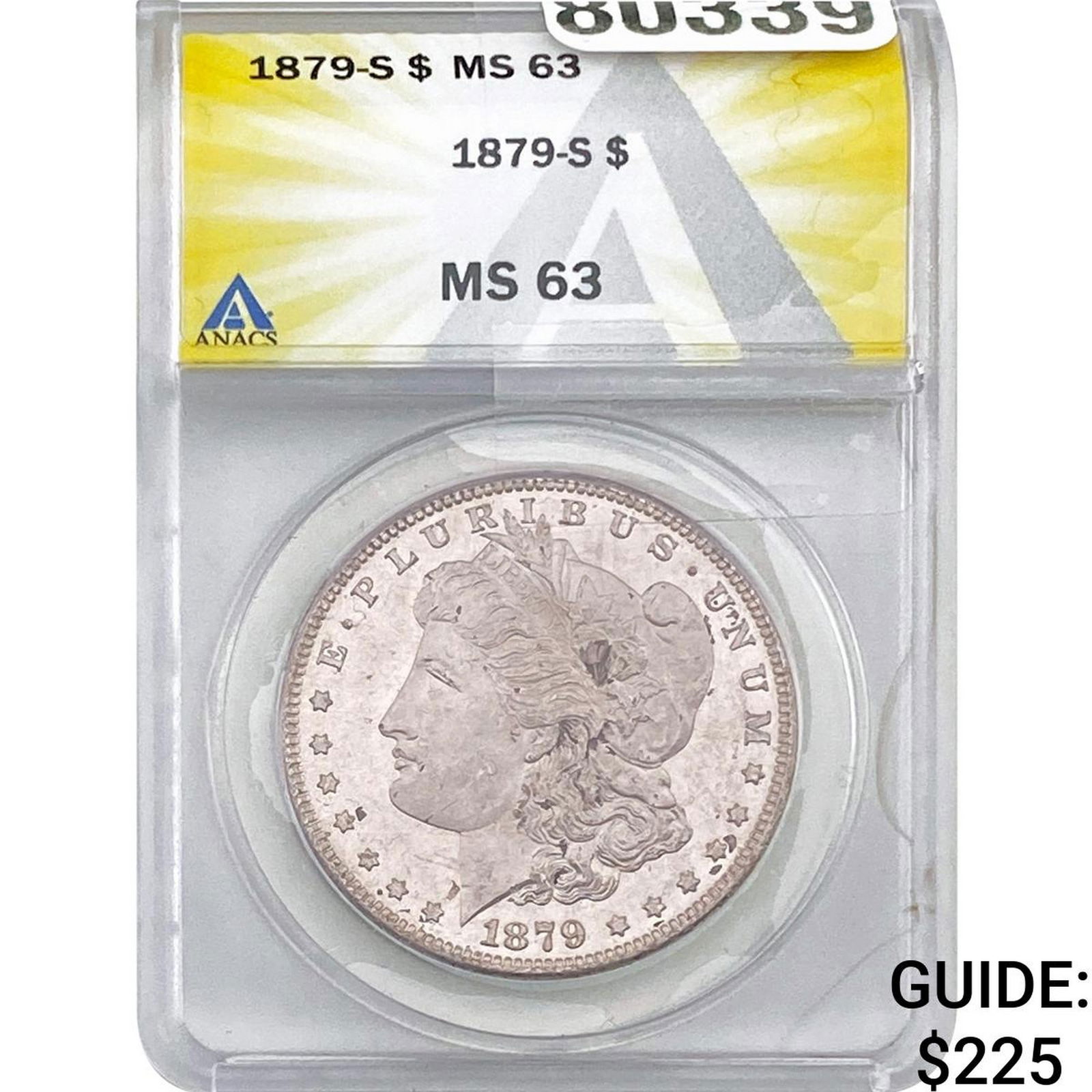 1879-S Morgan Silver Dollar ANACS MS63 (1 of 2)