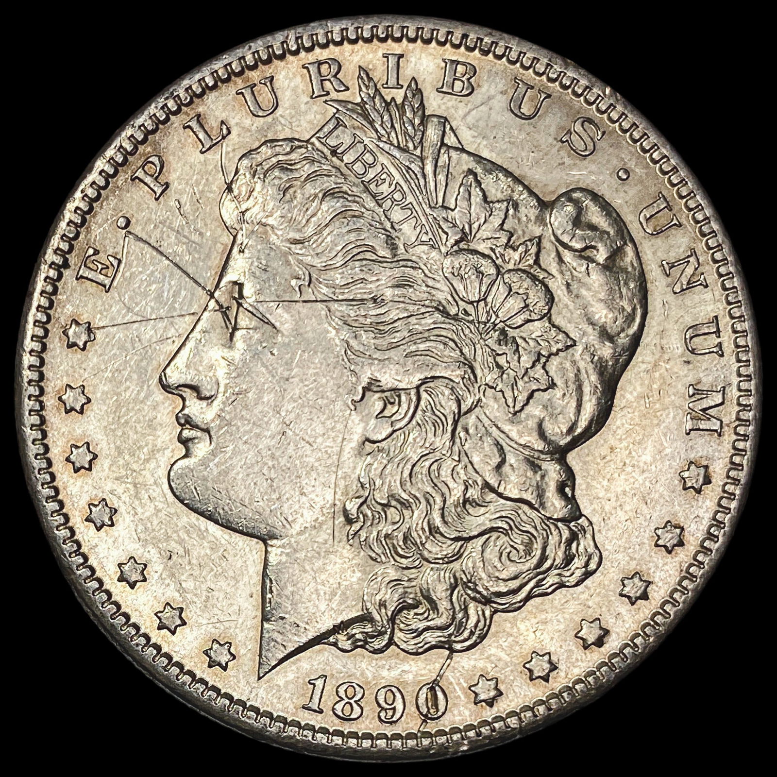 1890-CC Silver Morgan Dollar UNCIRCULATED: 1890-CC Silver Morgan Dollar UNCIRCULATED