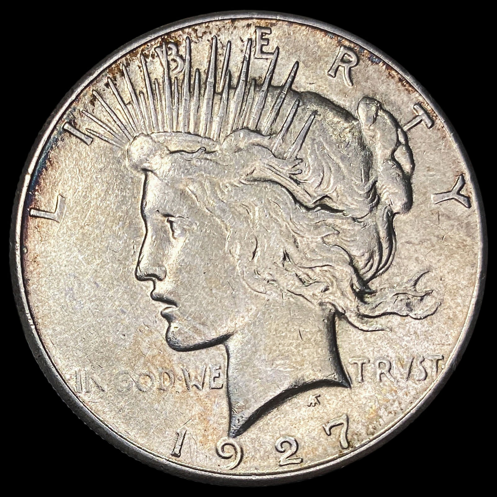 1927-S Peace Silver Dollar ABOUT UNCIRCULATED (1 of 2)