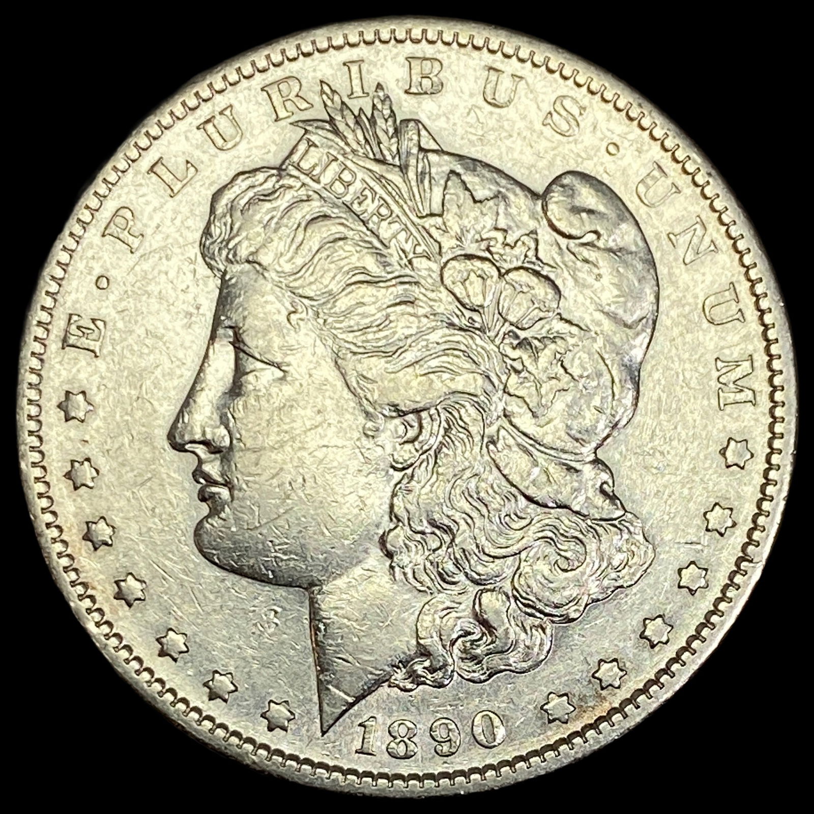 1890-S Silver Morgan Dollar CLOSELY UNCIRCULATED: 1890-S Silver Morgan Dollar CLOSELY UNCIRCULATED