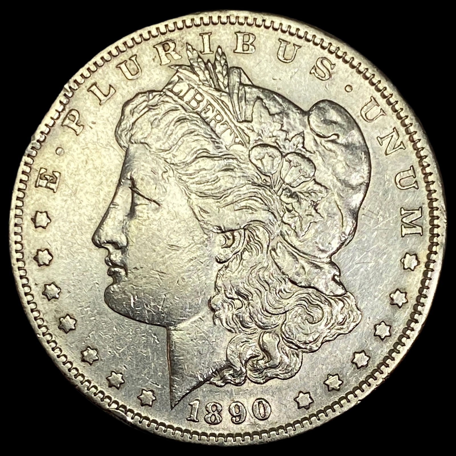 1890-S Silver Morgan Dollar CLOSELY UNCIRCULATED: 1890-S Silver Morgan Dollar CLOSELY UNCIRCULATED