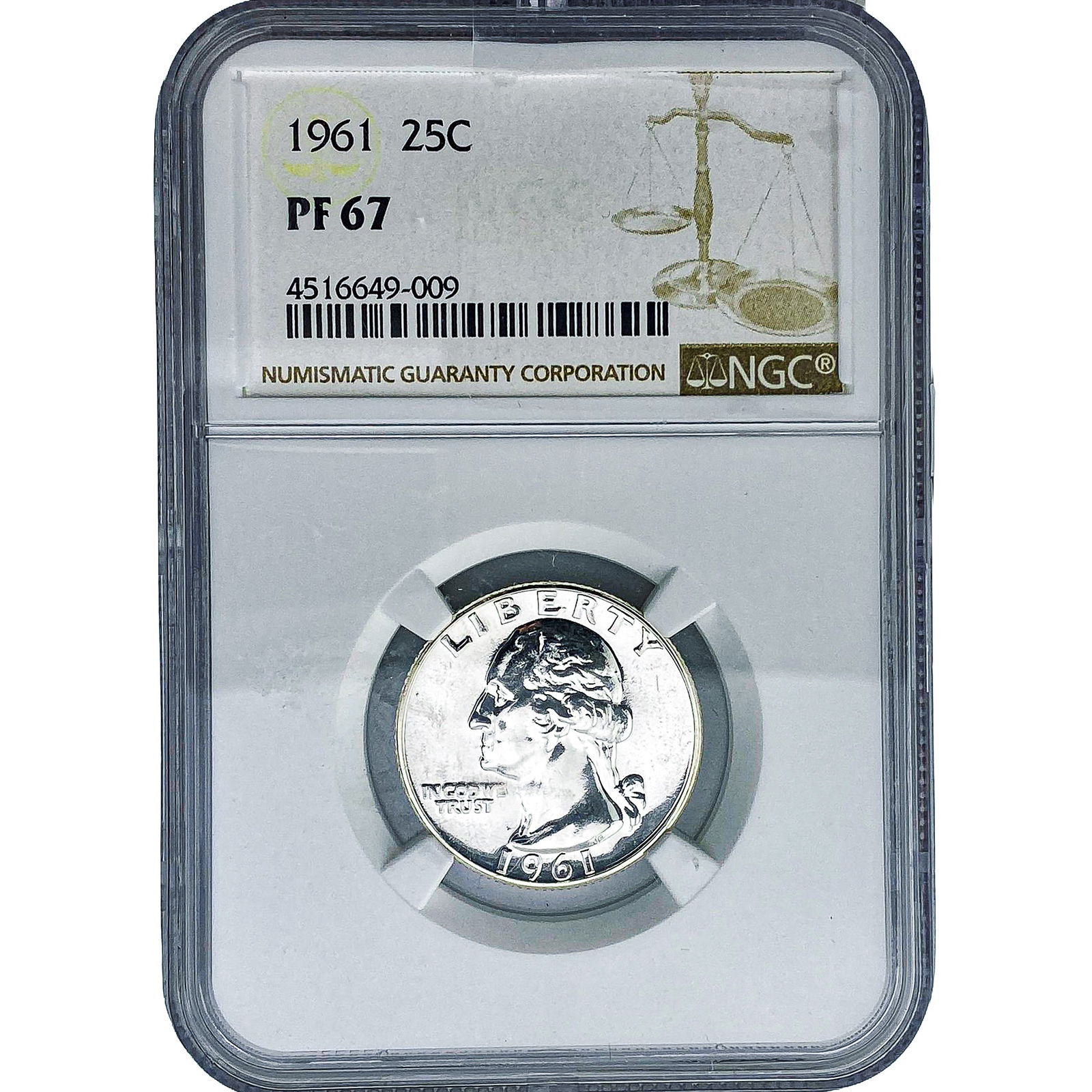 1961 Washington Silver Quarter NGC PF67 (1 of 2)
