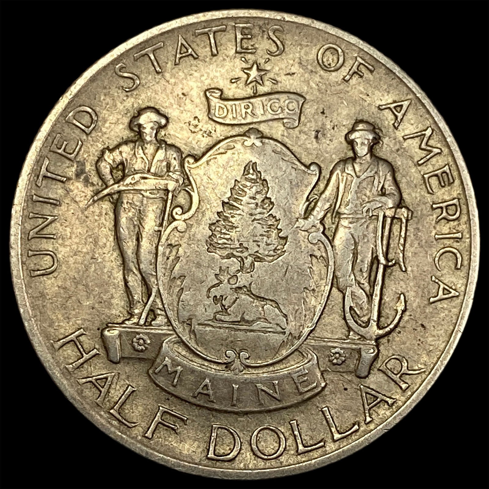 1920 Silver Maine Half Dollar UNCIRCULATED: 1920 Silver Maine Half Dollar UNCIRCULATED