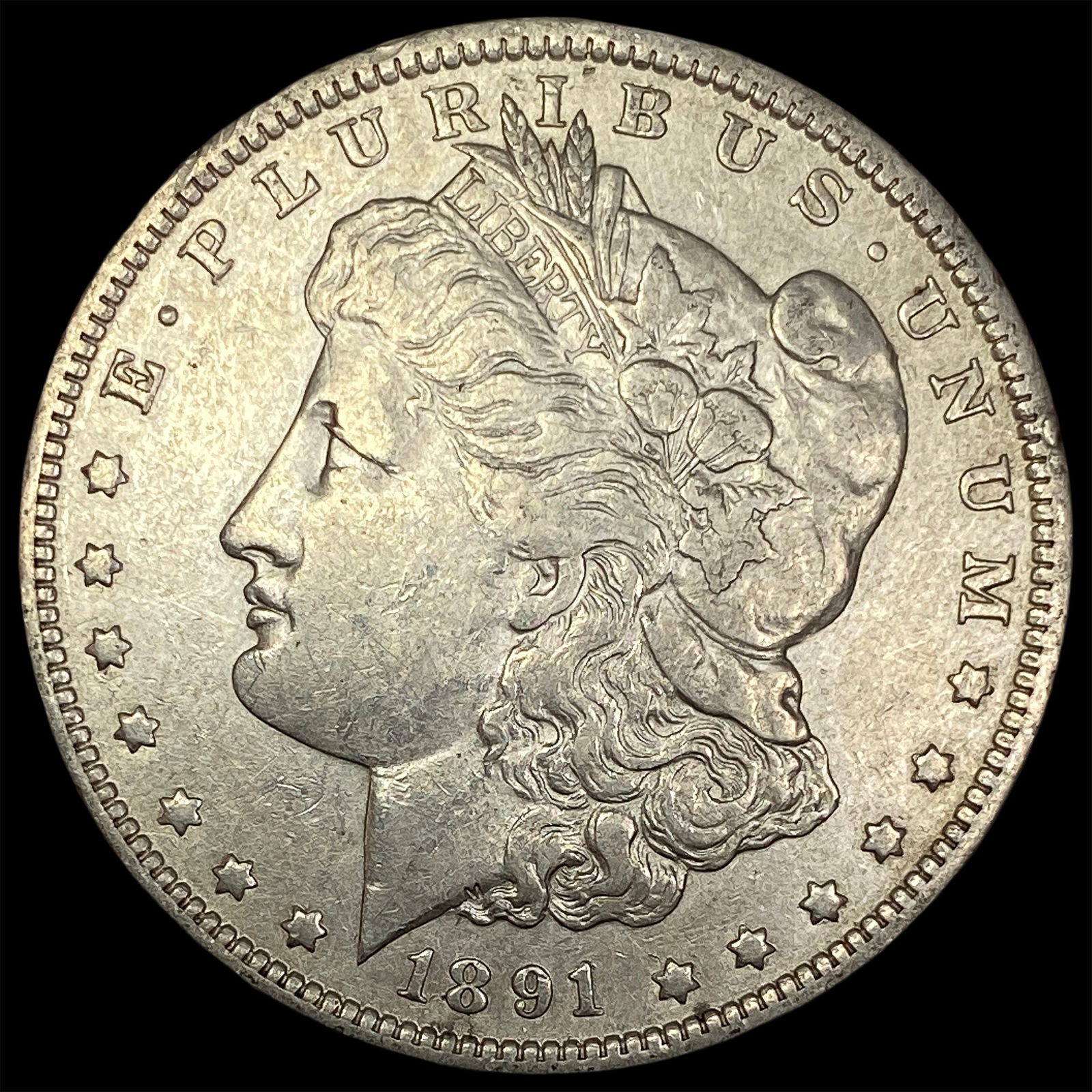1891-O Morgan Silver Dollar NEARLY UNCIRCULATED: 1891-O Morgan Silver Dollar NEARLY UNCIRCULATED