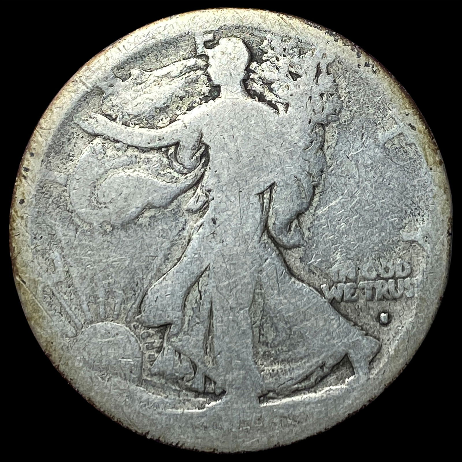 1916-S Walking Liberty Half Dollar NICE CIRC: 1916-S Walking Liberty Half Dollar NICE CIRC