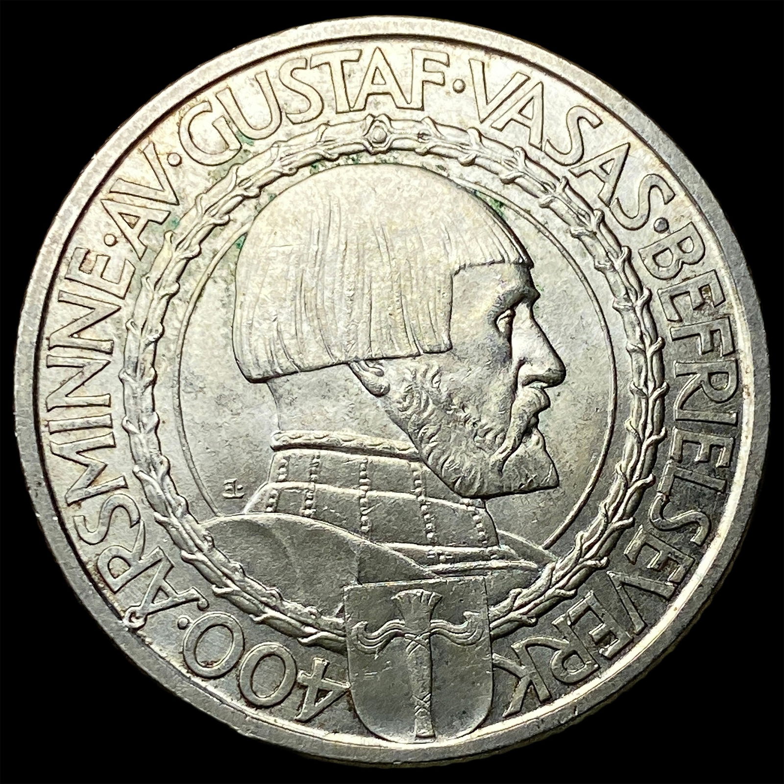 1921 Sweden Silver 2 Kroner UNCIRCULATED: 1921 Sweden Silver 2 Kroner UNCIRCULATED