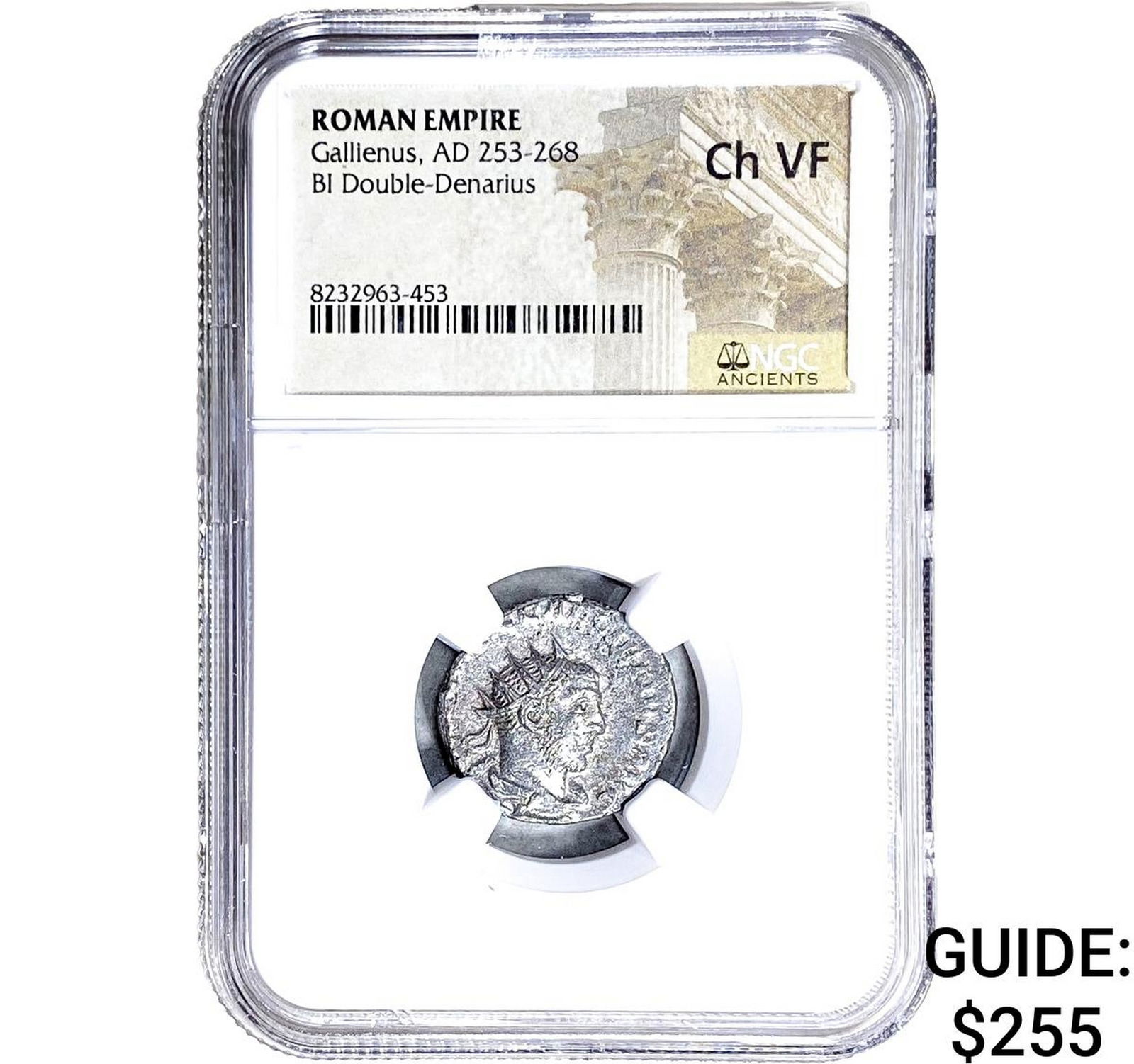Roman Gallienus, AD 253-268 BI Dbl-Denarius NGC Ch VF: Roman Gallienus, AD 253-268 BI Dbl-Denarius NGC Ch VF