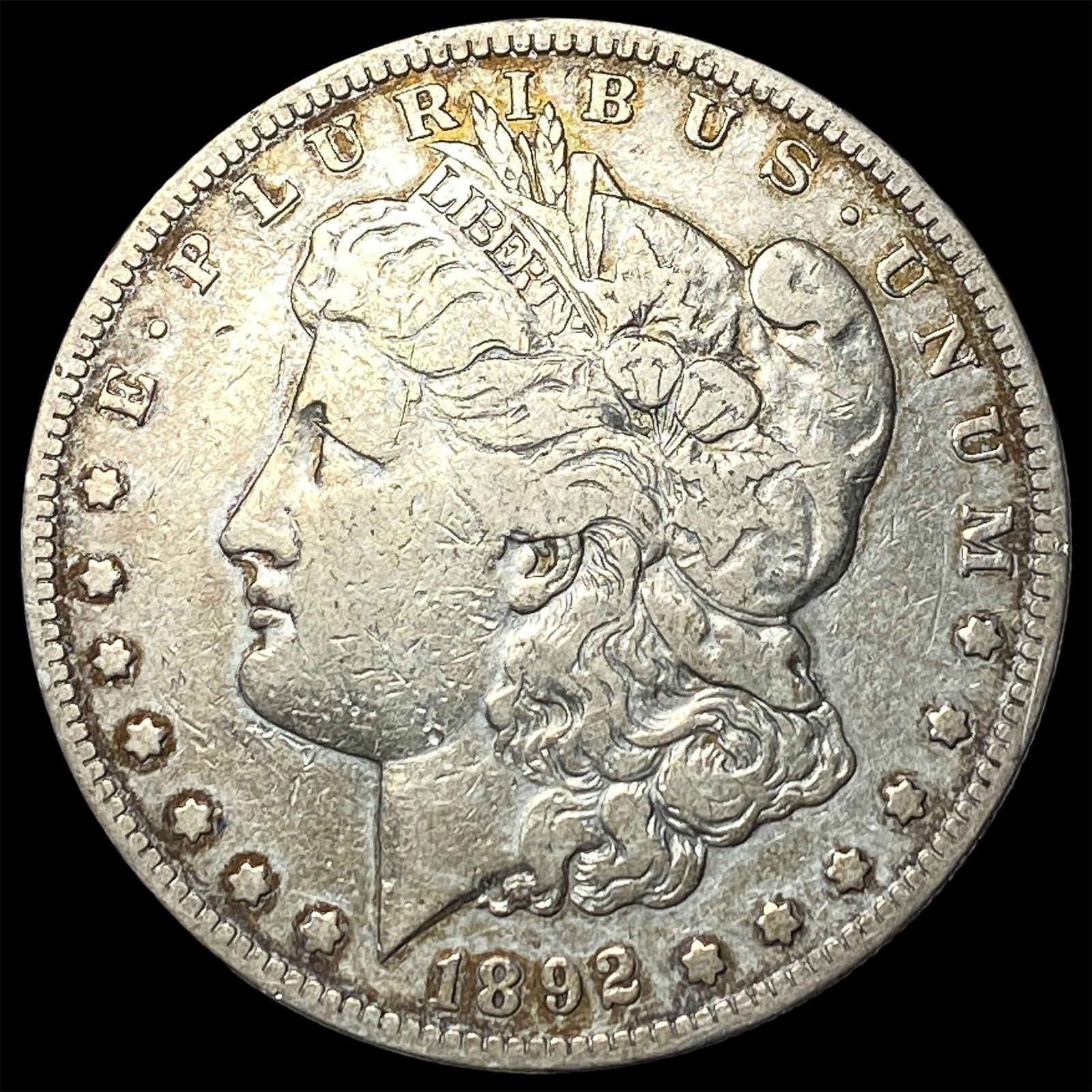 1892-S Silver Morgan Dollar ABOUT UNCIRCULATED (1 of 2)