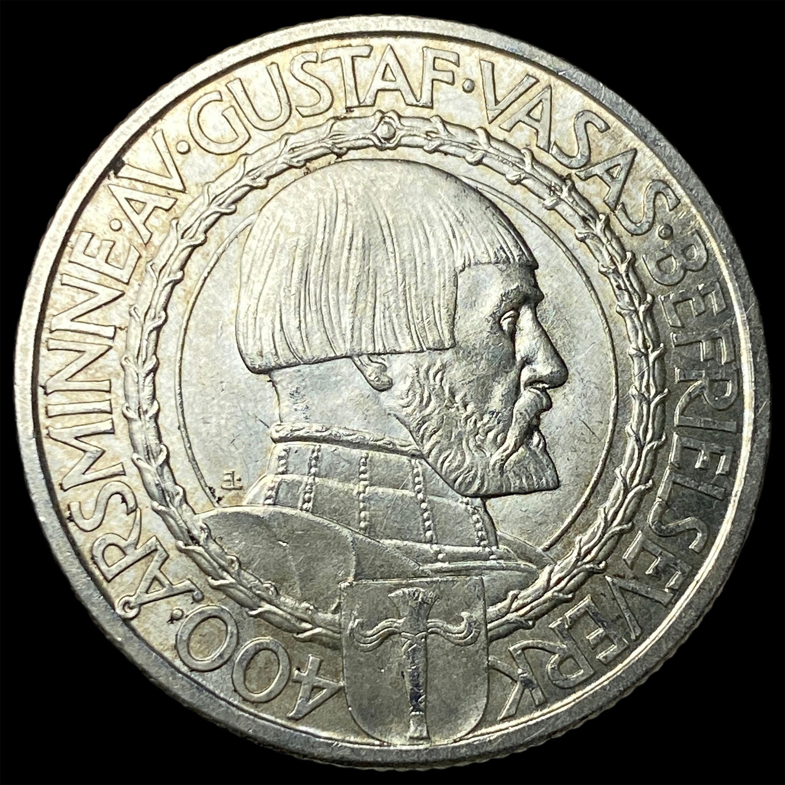 1921 Sweden Silver 2 Kroner UNCIRCULATED: 1921 Sweden Silver 2 Kroner UNCIRCULATED
