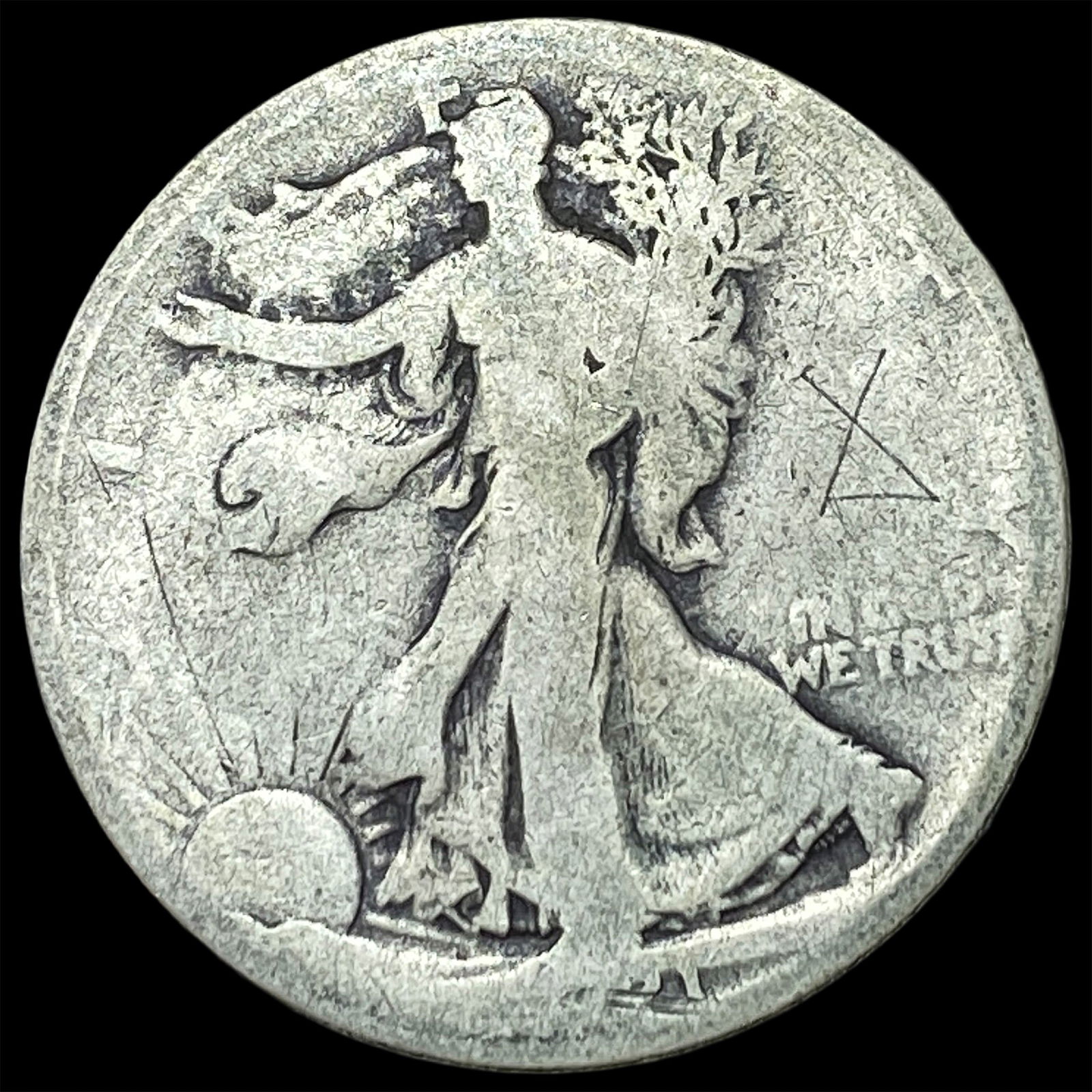 1921 Walking Liberty Half Dollar NICELY CIRCULATED: 1921 Walking Liberty Half Dollar NICELY CIRCULATED