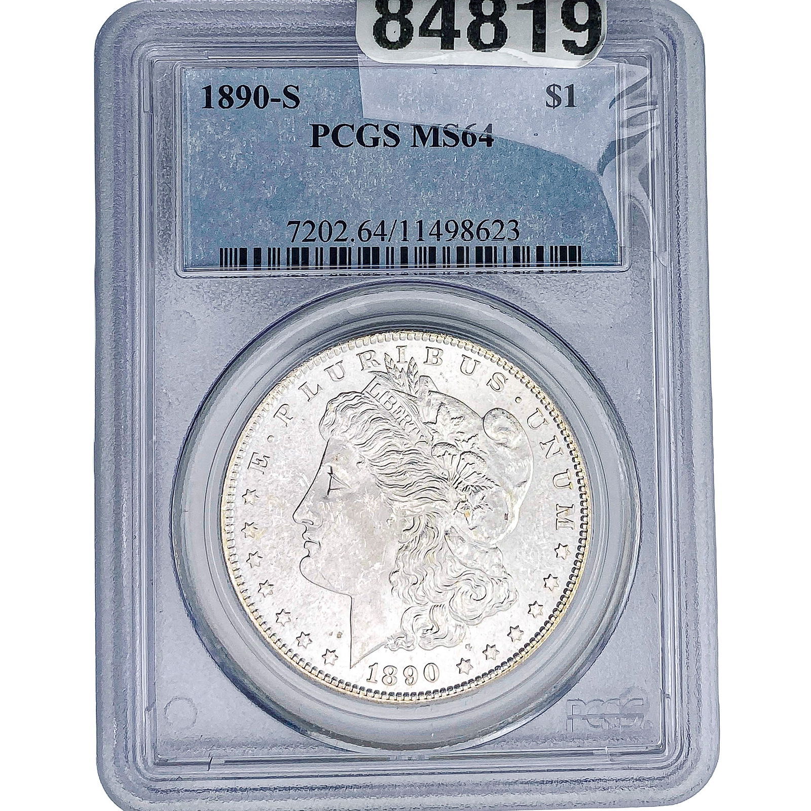 1890-S Morgan Silver Dollar PCGS MS64: 1890-S Morgan Silver Dollar PCGS MS64
