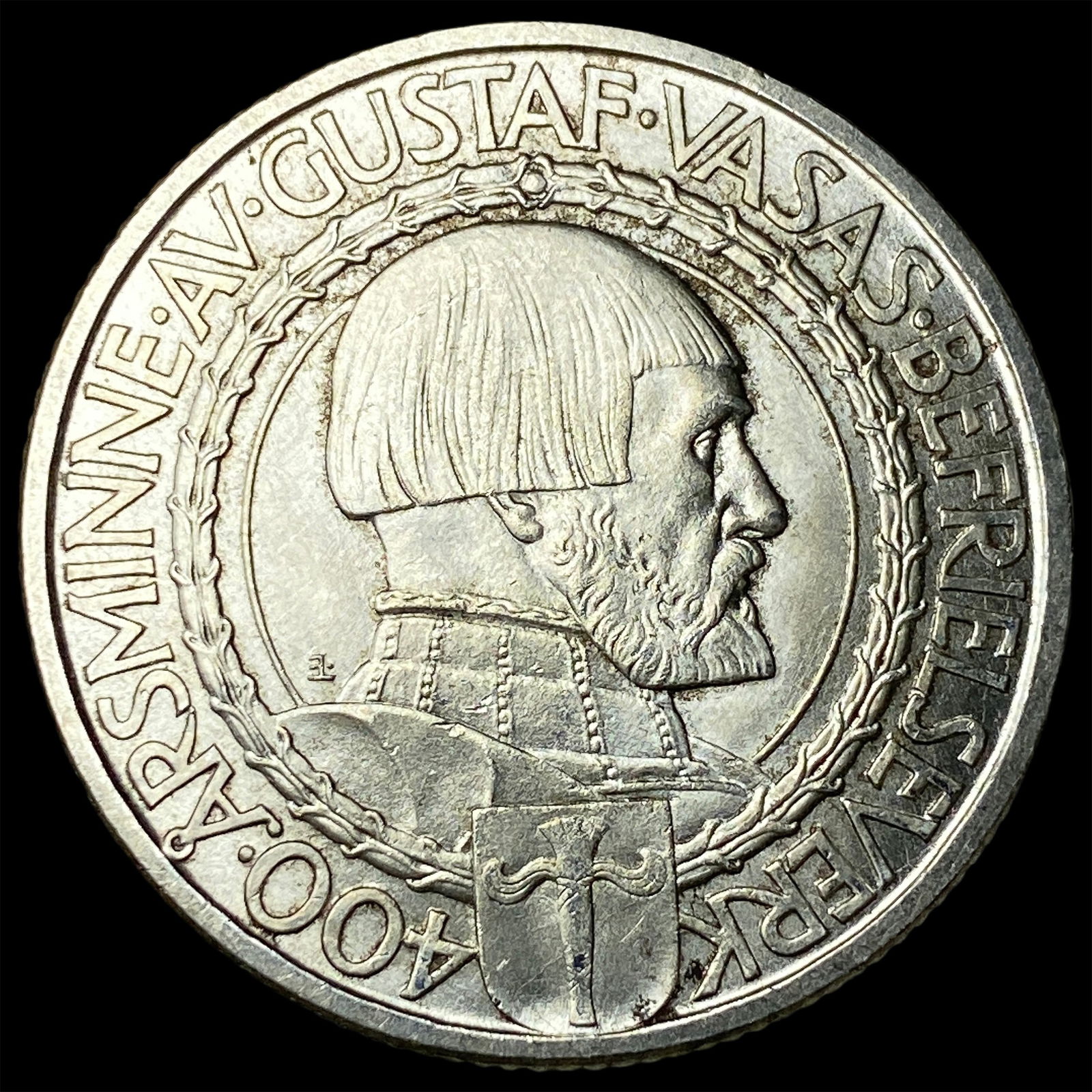 1921 Sweden Silver 2 Kroner UNCIRCULATED: 1921 Sweden Silver 2 Kroner UNCIRCULATED