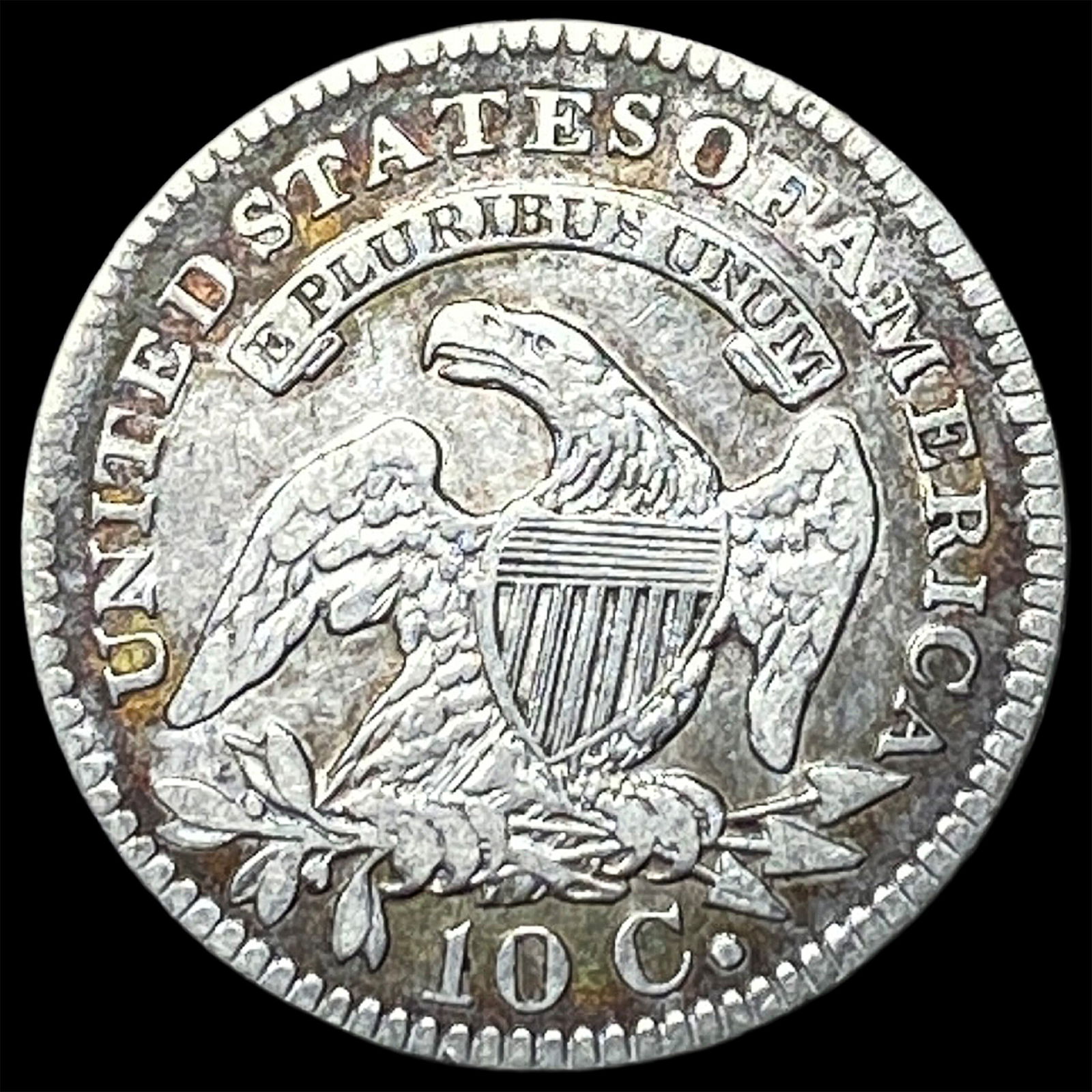 1821 Capped Bust Dime ABOUT UNCIRCULATED - 2