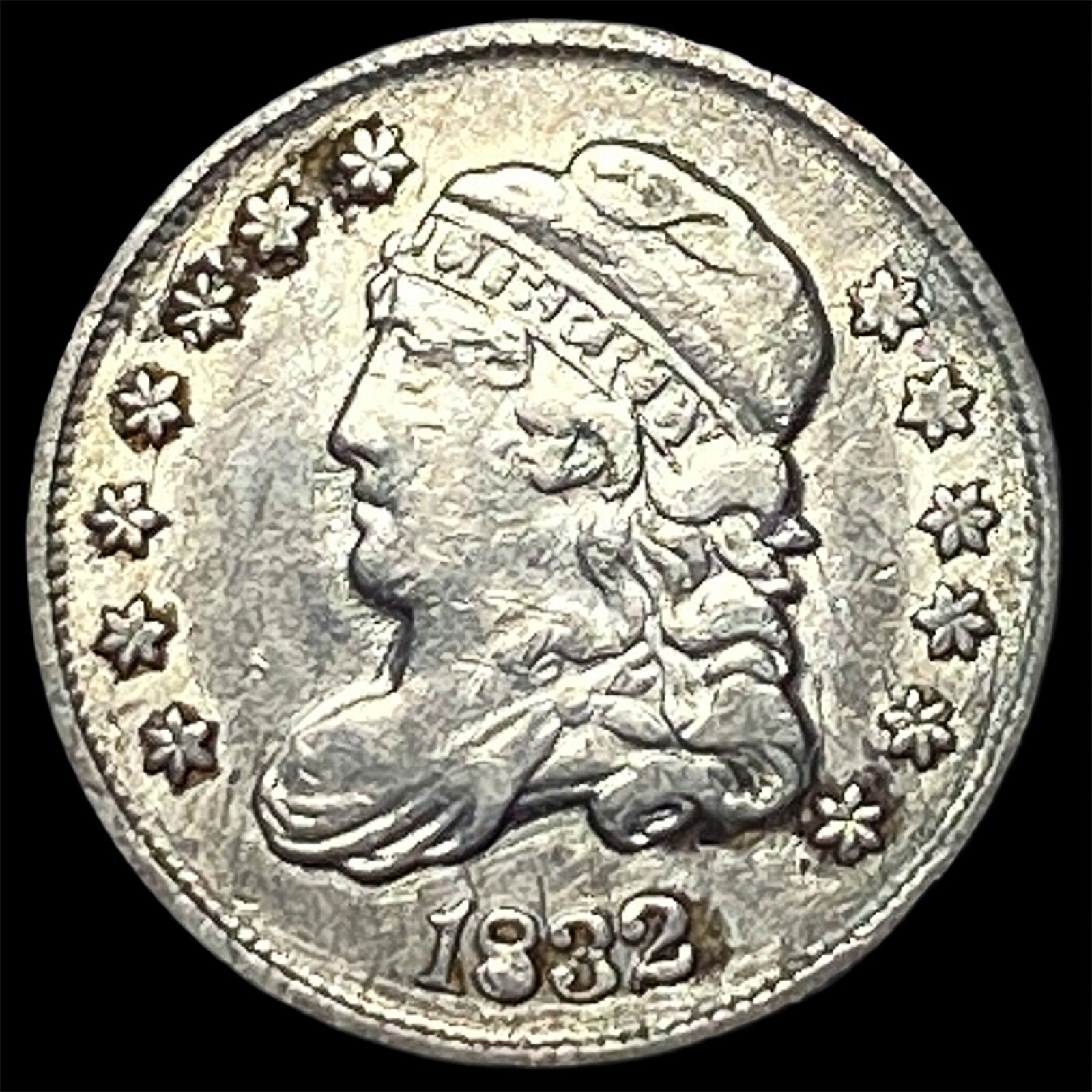 1832 Capped Bust Half Dime NEARLY UNCIRCULATED (1 of 2)