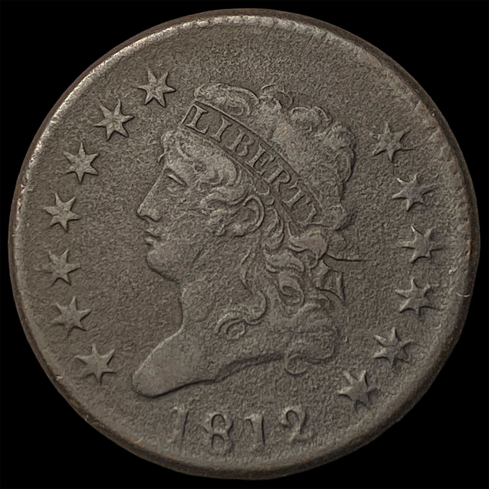 1812 Classic Head Large Cent NEARLY UNCIRCULATED: 1812 Classic Head Large Cent NEARLY UNCIRCULATED