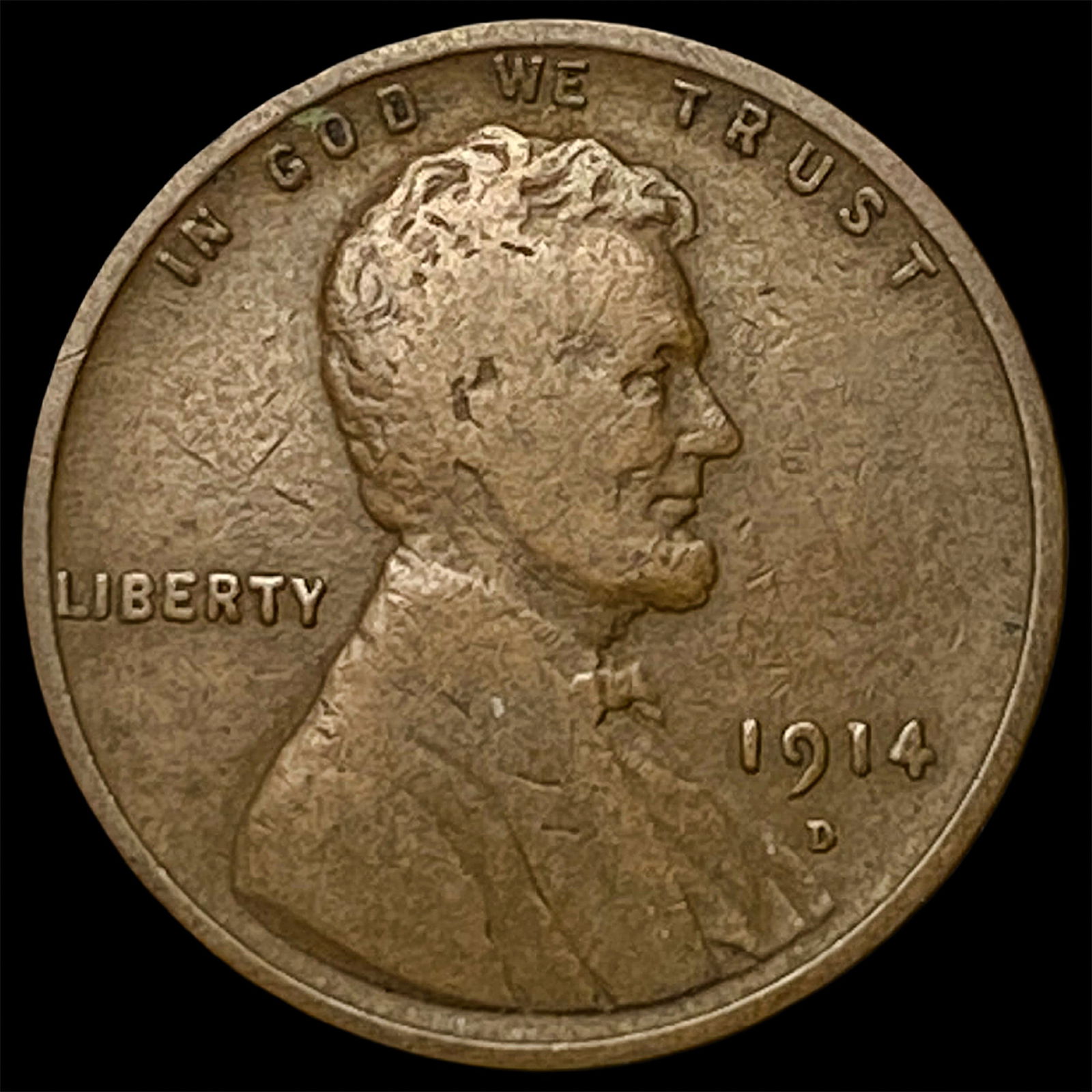 1914-D Lincoln Wheat Cent LIGHTLY CIRCULATED (1 of 2)