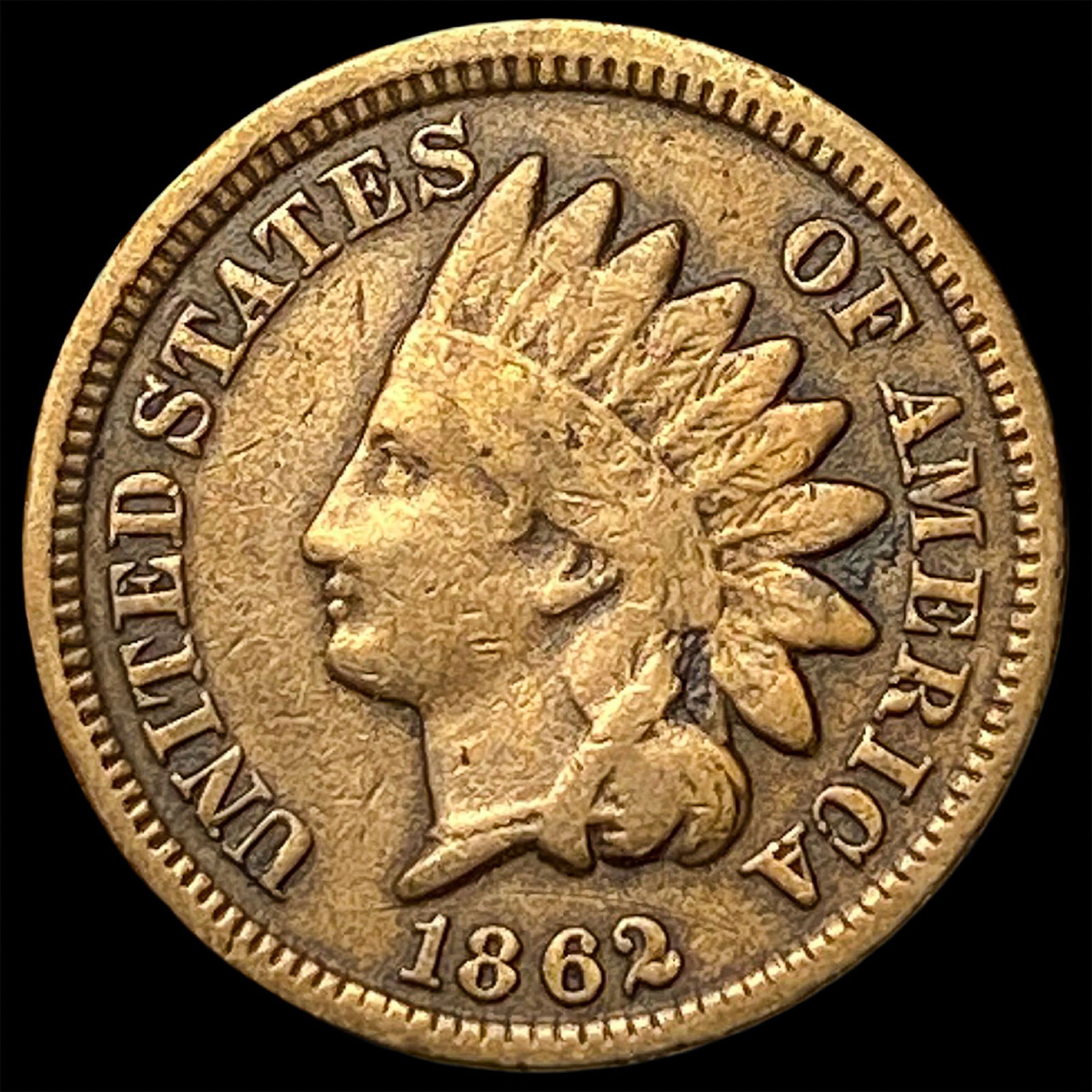 1862 Indian Head Cent CHOICE AU (1 of 2)