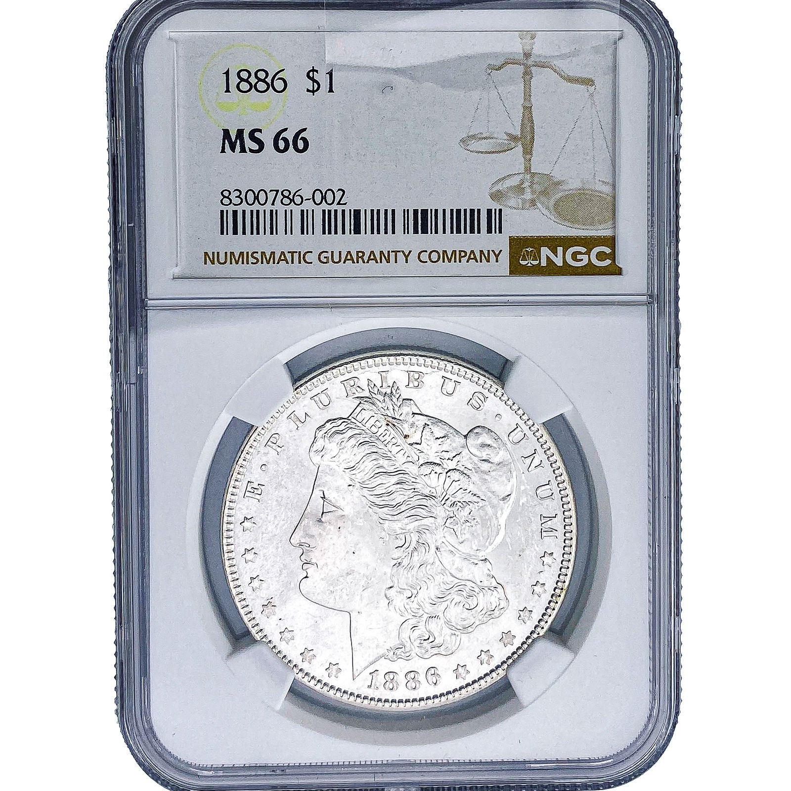 1886 Morgan Silver Dollar NGC MS66 (1 of 2)