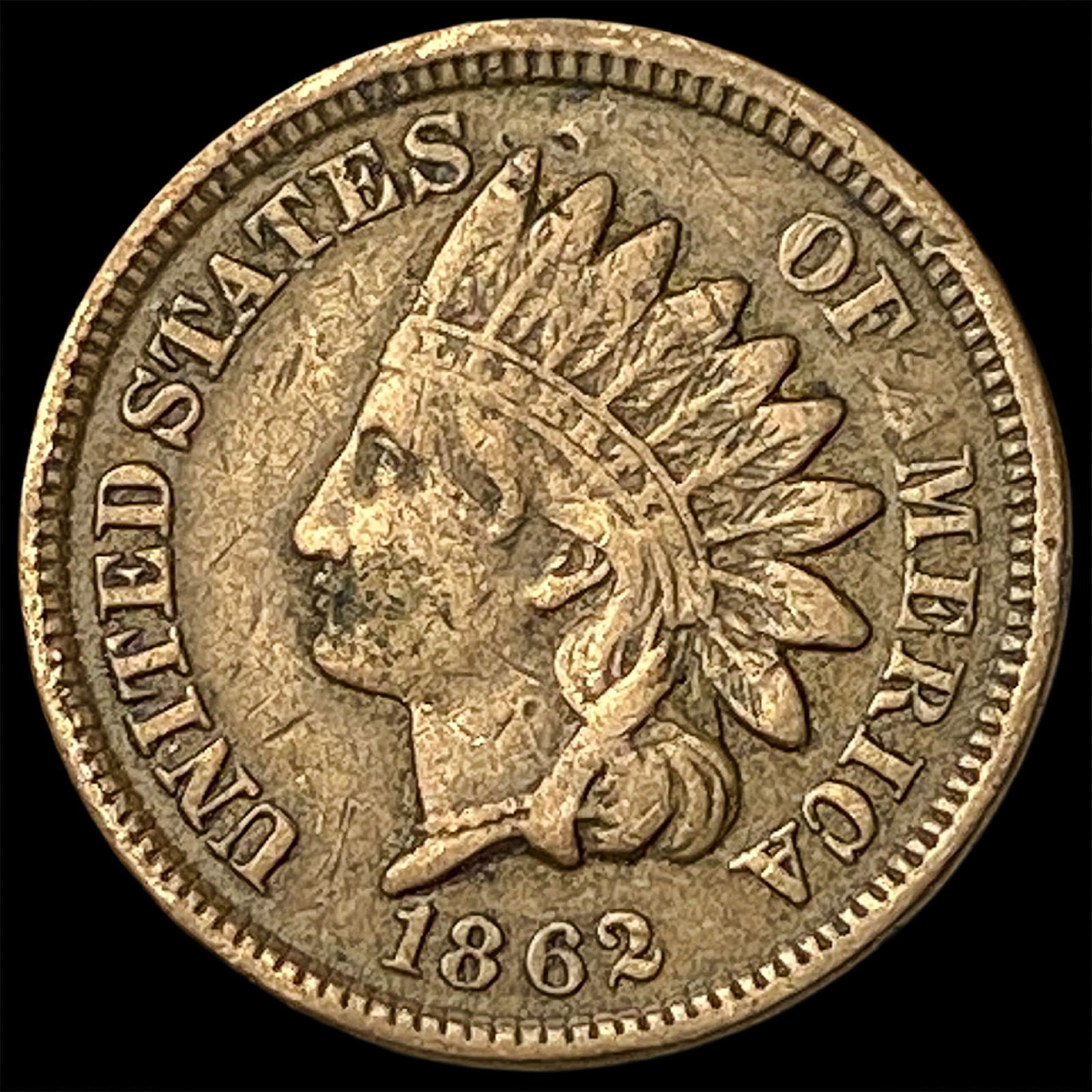 1862 Indian Head Cent CHOICE AU: 1862 Indian Head Cent CHOICE AU