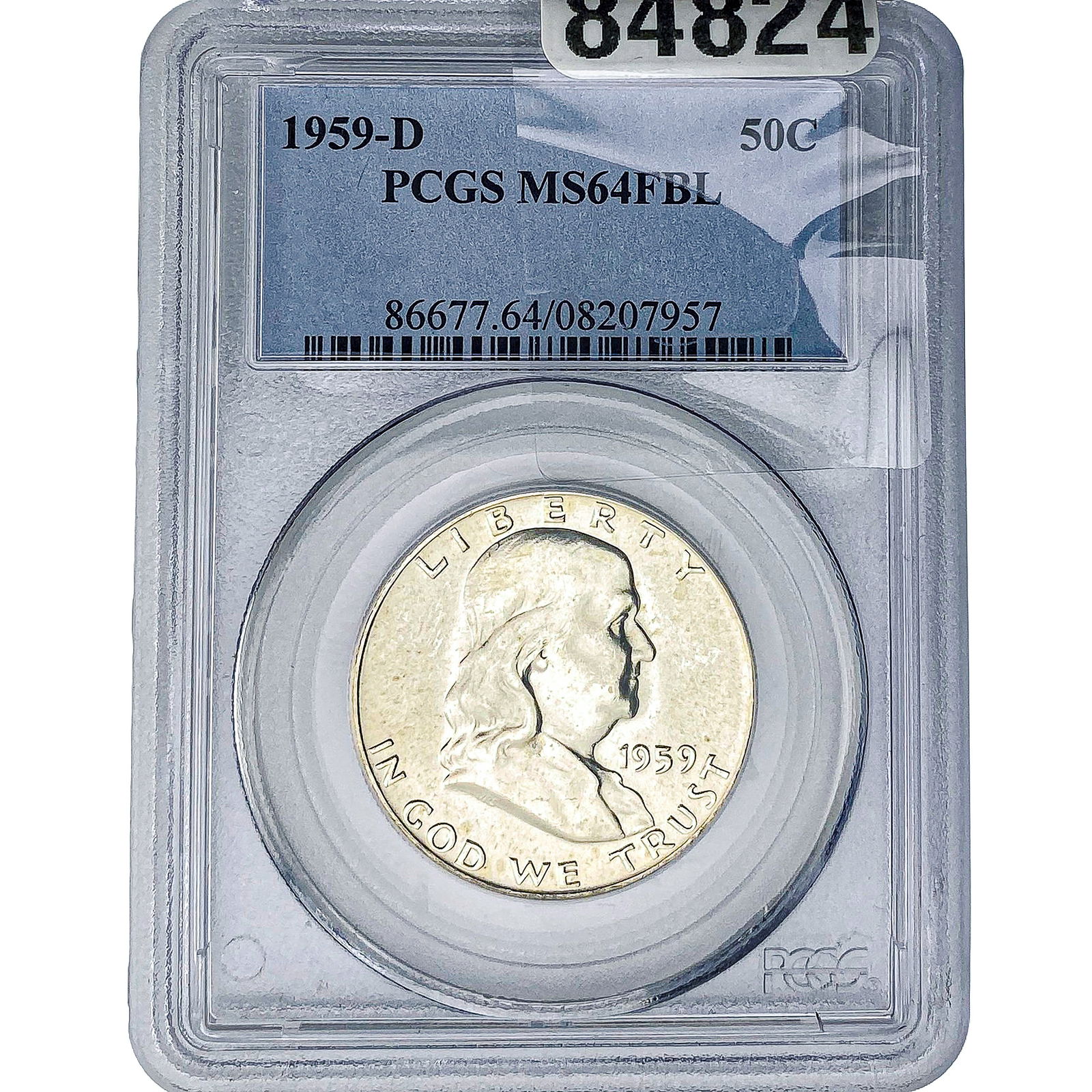 1959-D Franklin Half Dollar PCGS MS64 FBL (1 of 2)