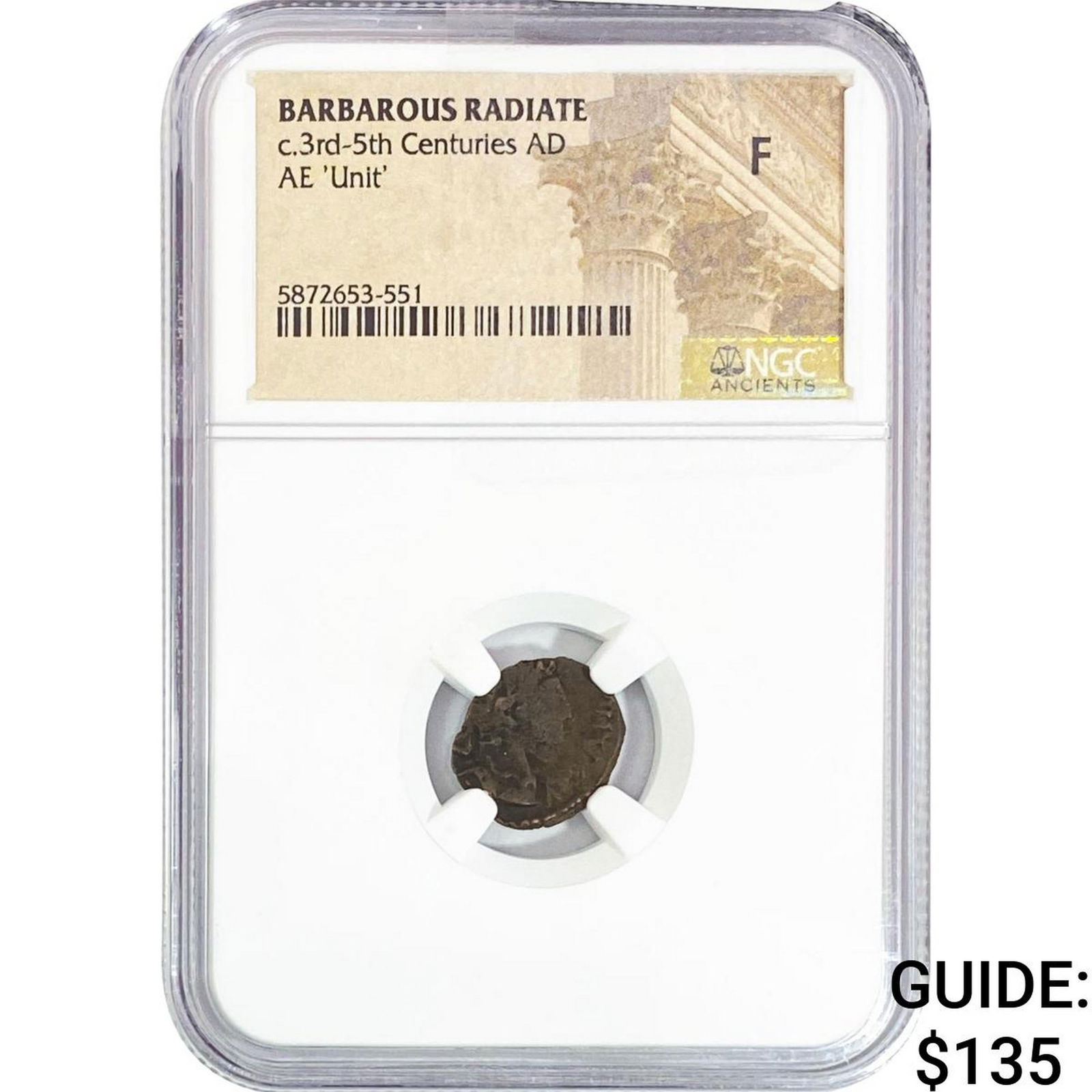 Barbarous Radiate c.3rd-5th Centuries AD AE 'Unit' NGC F: Barbarous Radiate c.3rd-5th Centuries AD AE 'Unit' NGC F